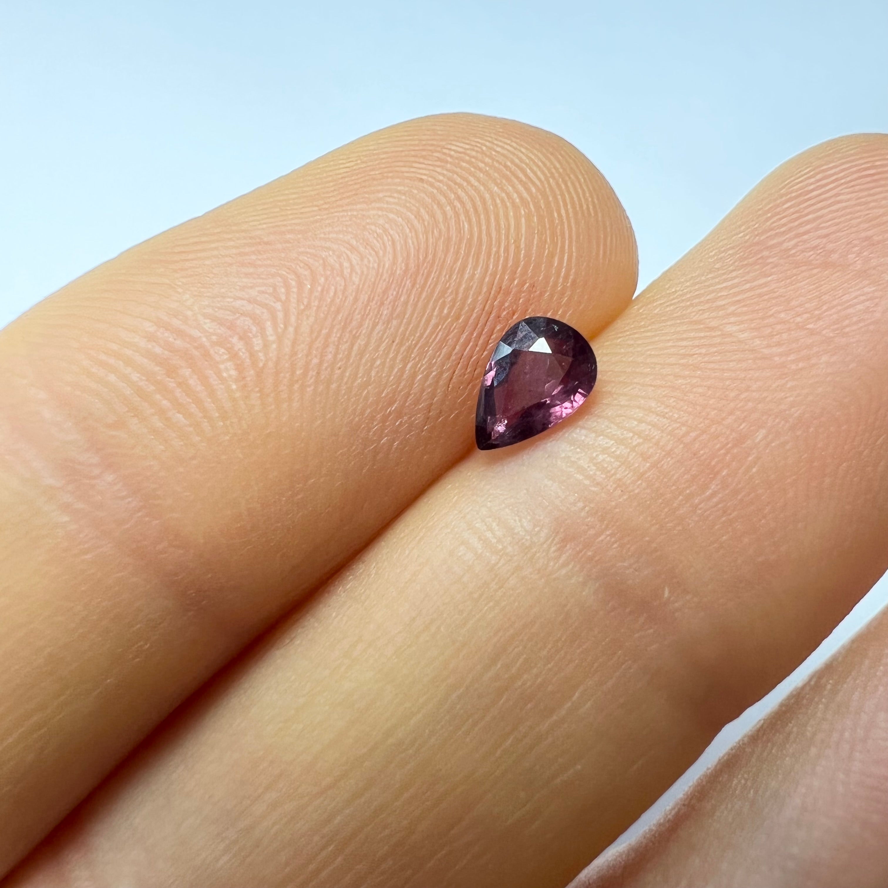 .43CT Loose Natural Pear Ruby 5.87x4.05x2.25mm Earth mined Gemstone