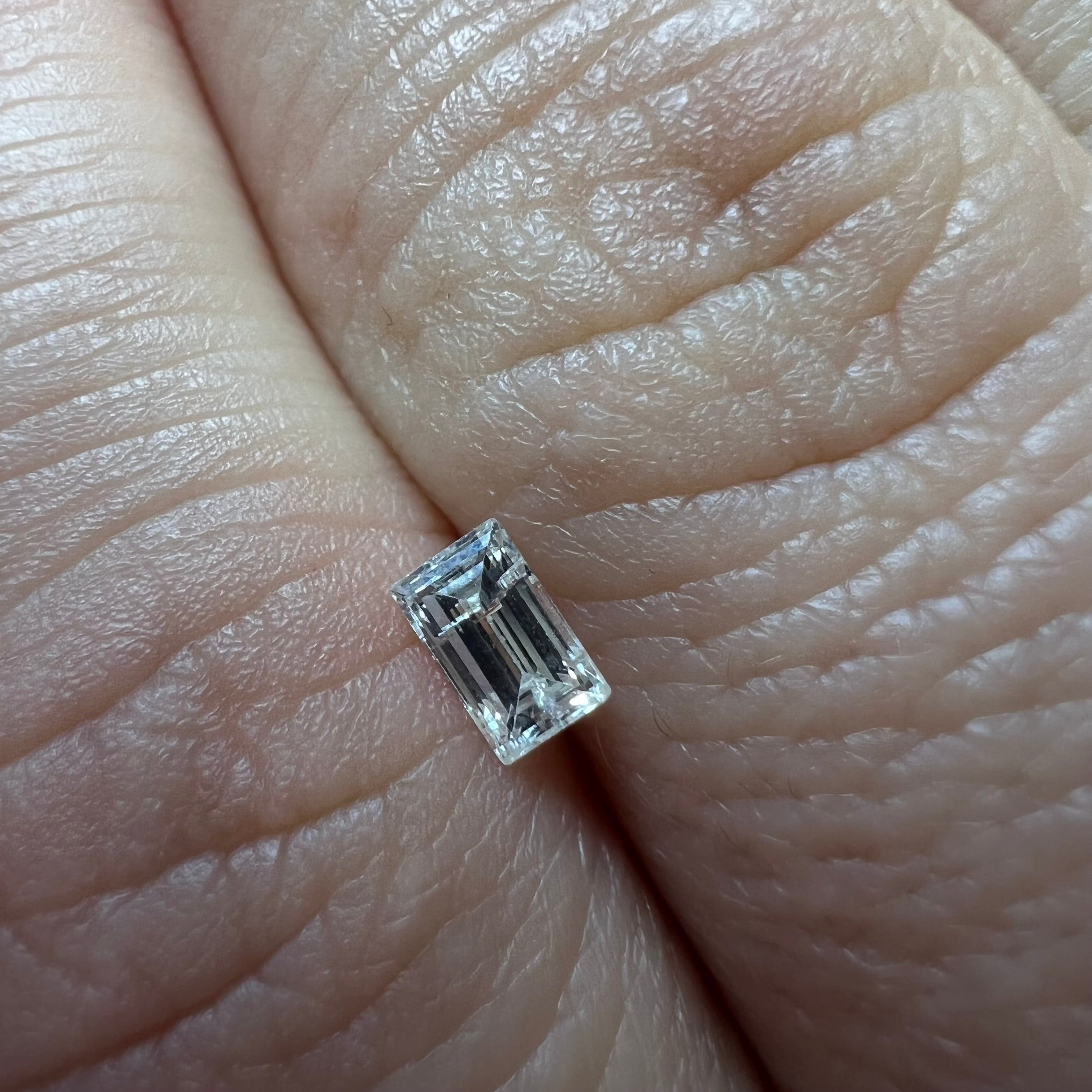 .25CT Baguette Cut Diamond J I1 4.56x2.83x1.97mm Natural Earth mined