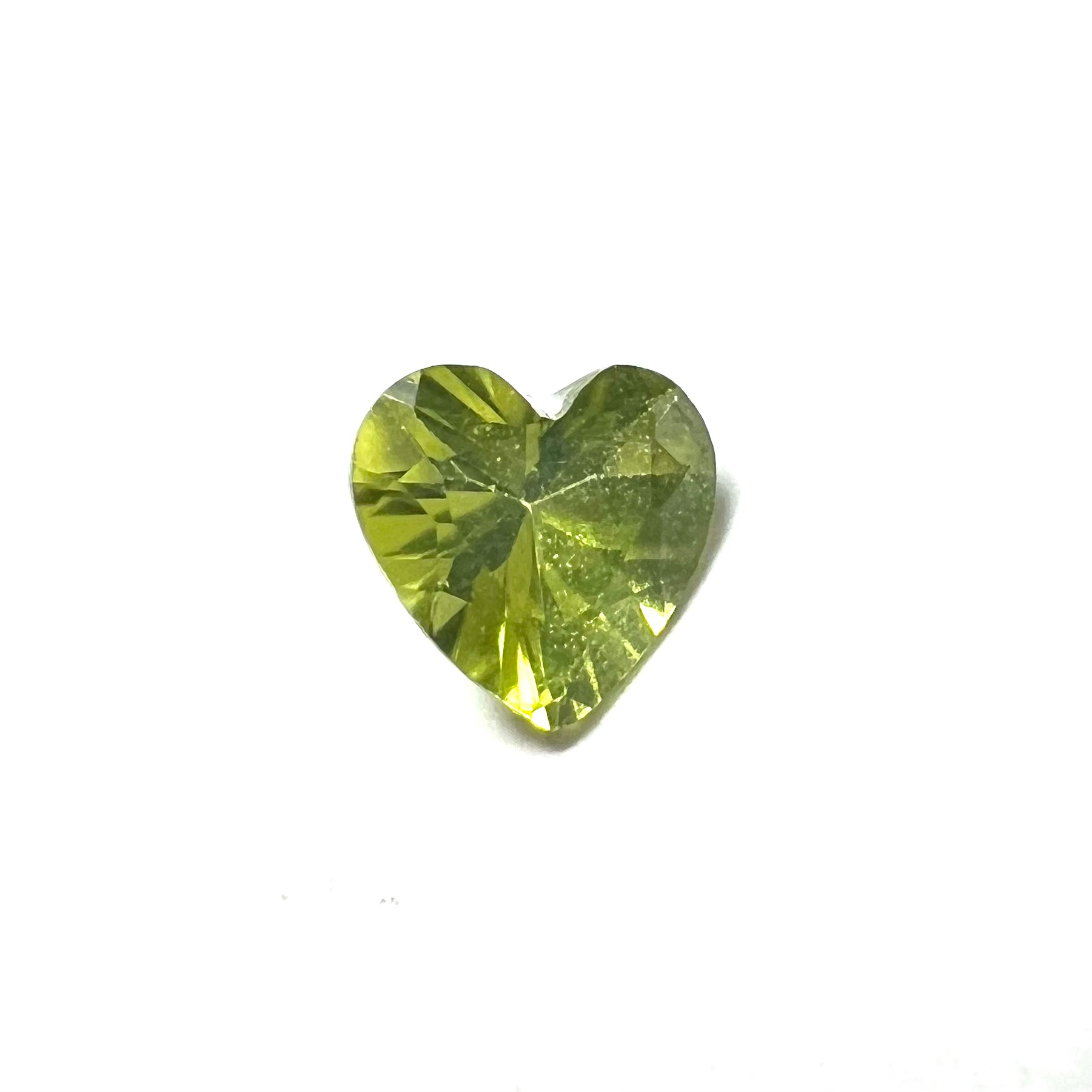.43CT Loose Natural Heart Cut Peridot 5.1x5x3mm Earth mined Gemstone