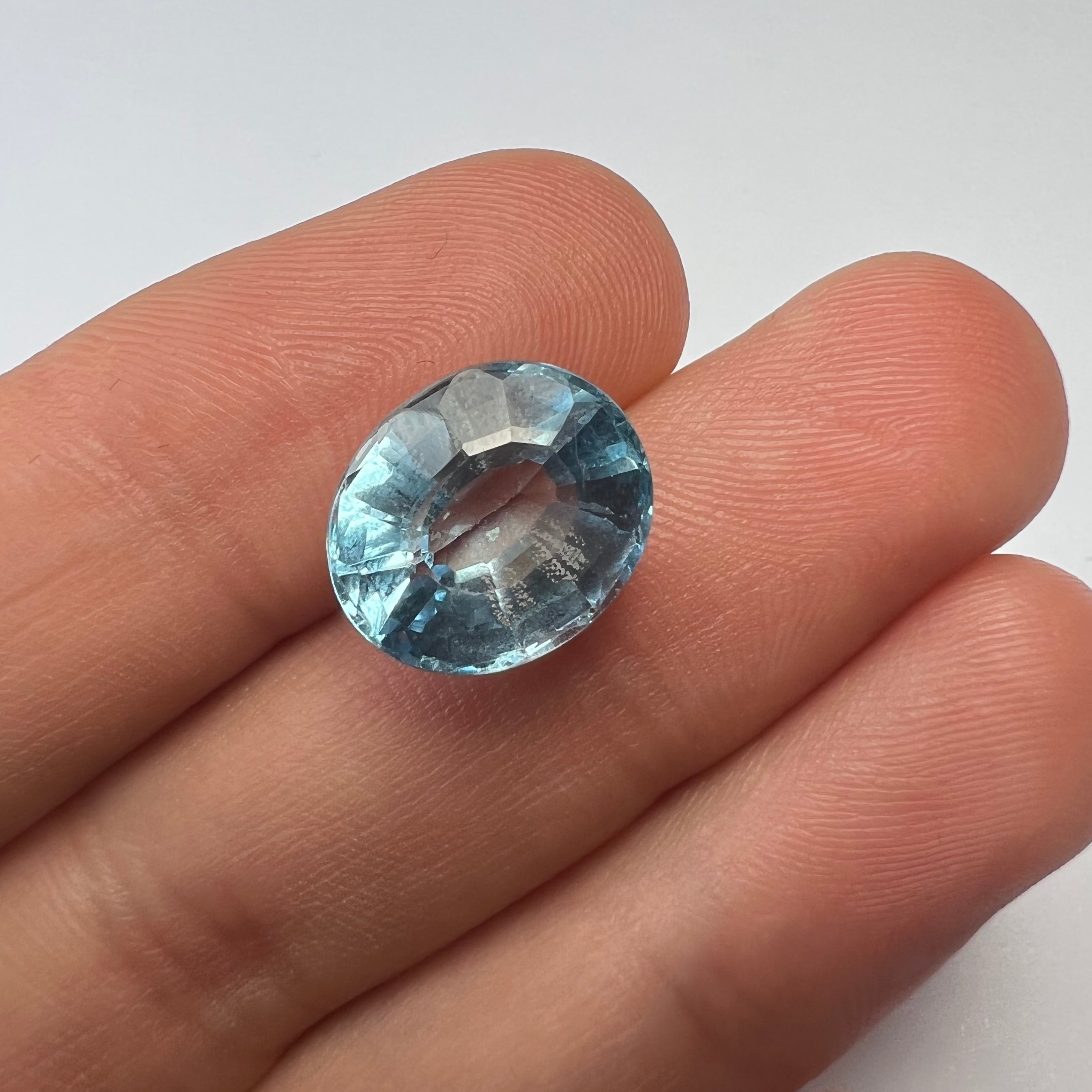 9.31CTW Loose Natural Oval Cut Topaz 13.1x11x7.9mm Earth mined Gemstone
