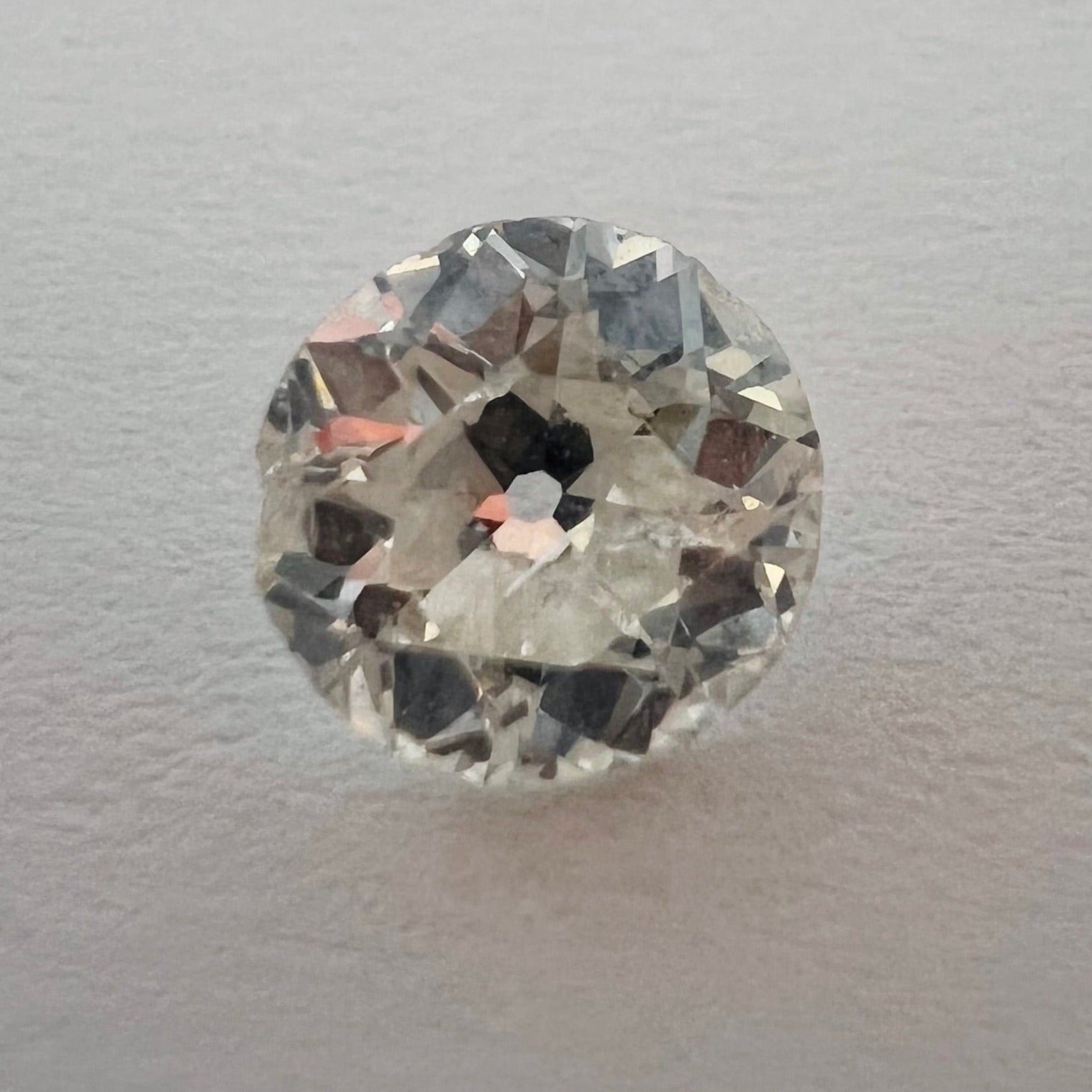 .78CT Old Mine Brilliant Cut Diamond H I1 6.07x3.19mm Natural Earth mined
