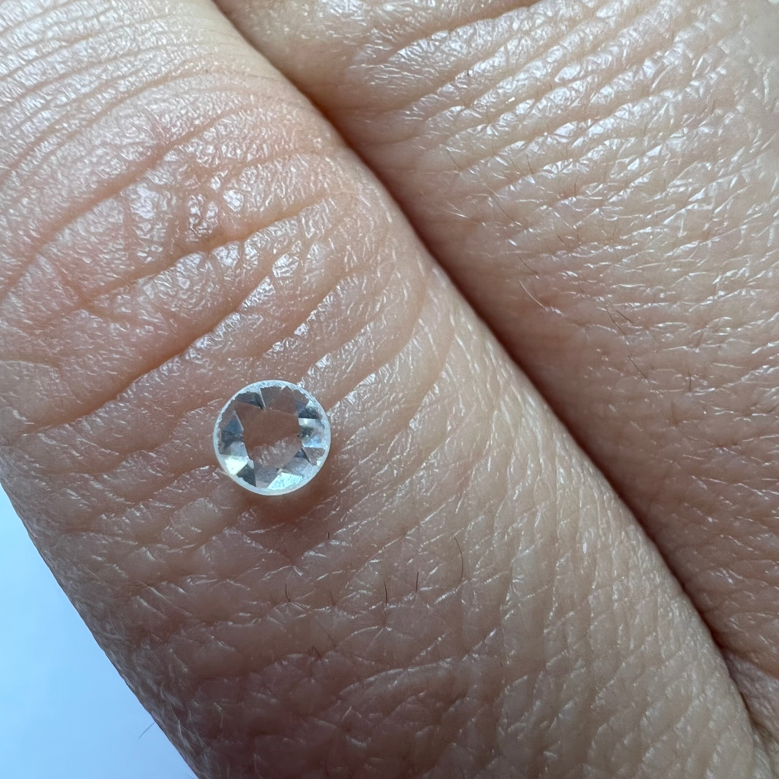 .14CT Rose Cut Diamond F I2 3.65x1.11mm Natural Earth mined