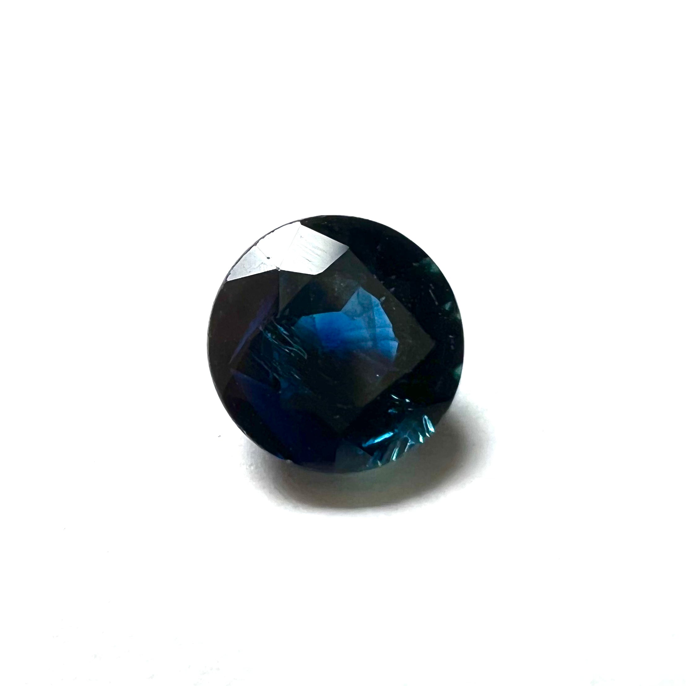 .78CT Loose Round Blue Sapphire 5.x4mm Earth mined Gemstone