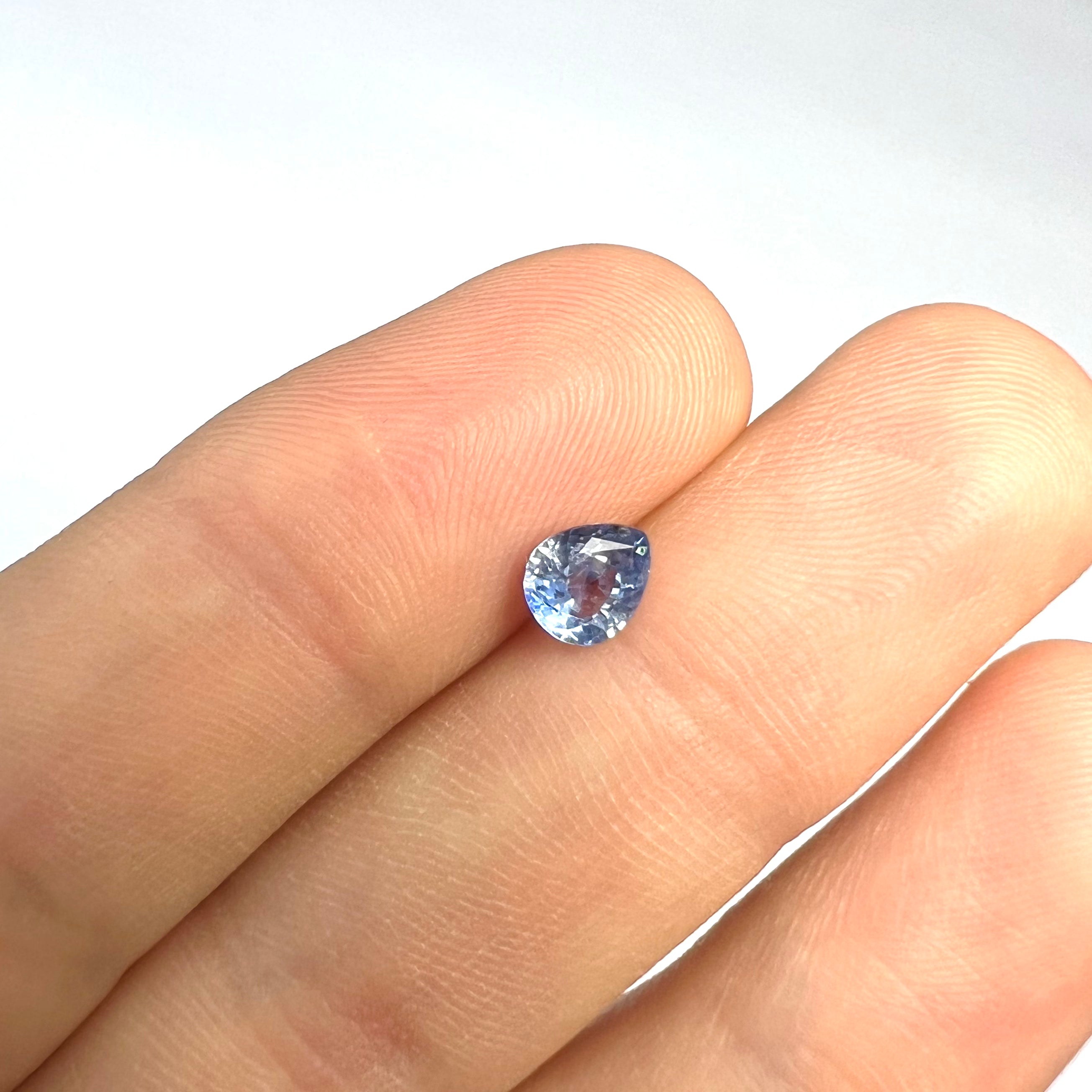.91CTW Loose Pear Shape Sapphire 6.06x5.1x3.65mm Earth mined Gemstone