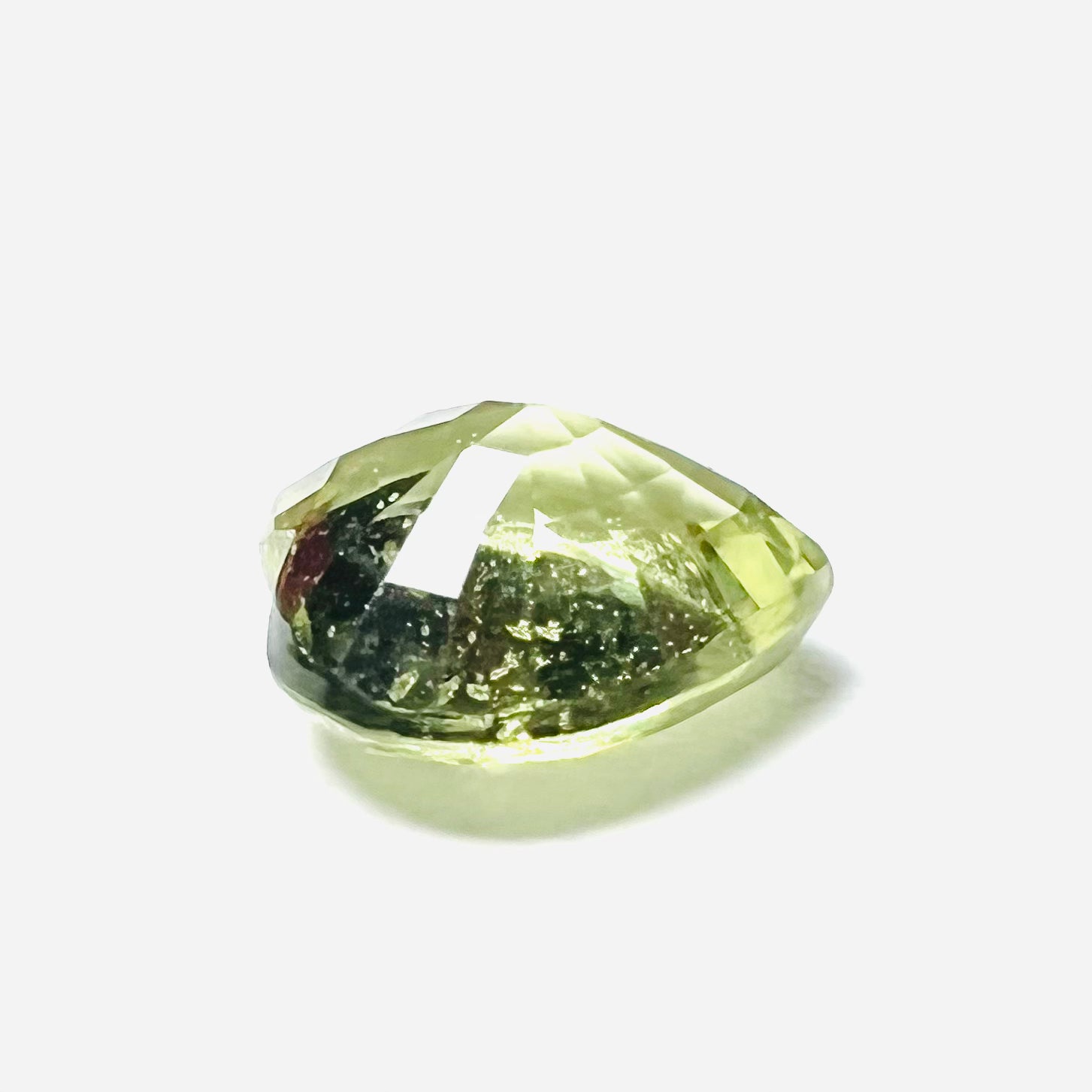.41CT Loose Heart Green Sapphire 6.01x5.03x3.01mm Earth mined Gemstone