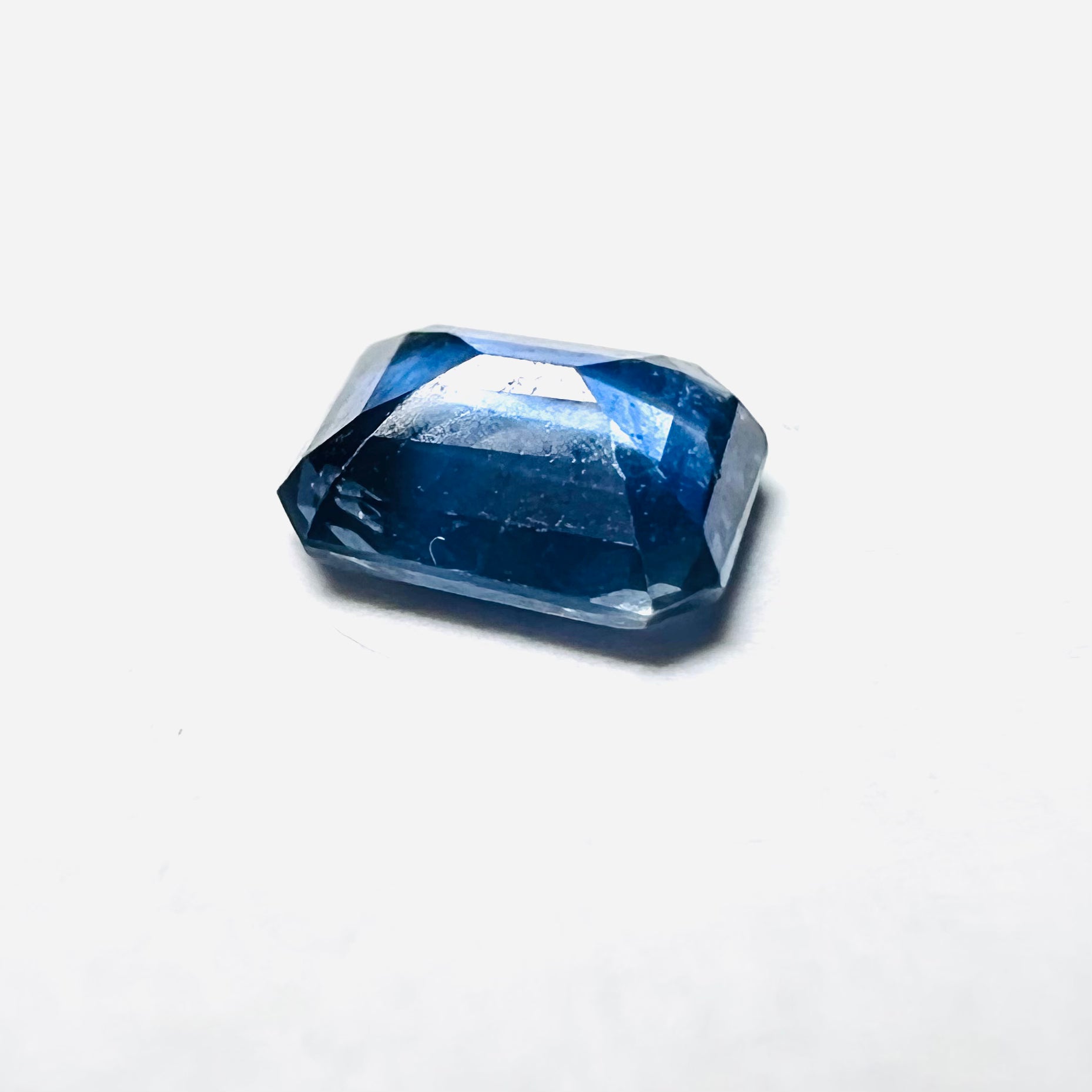 .49CT Loose Blue Emerald Cut Sapphire 5x4x2mm Earth mined Gemstone
