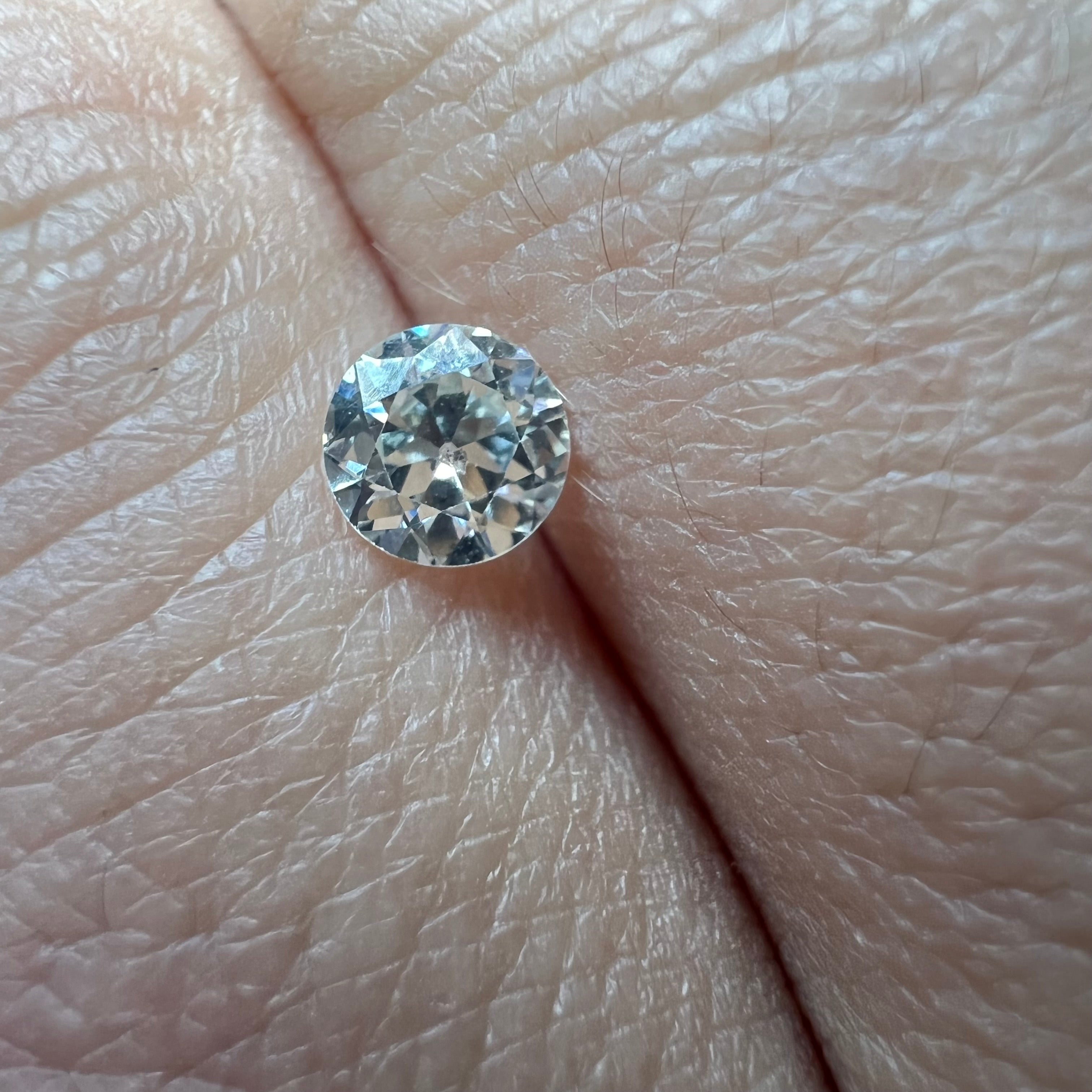 .35CT Old Mine Cut Diamond G SI2 4.58x2.48mm Natural Earth mined