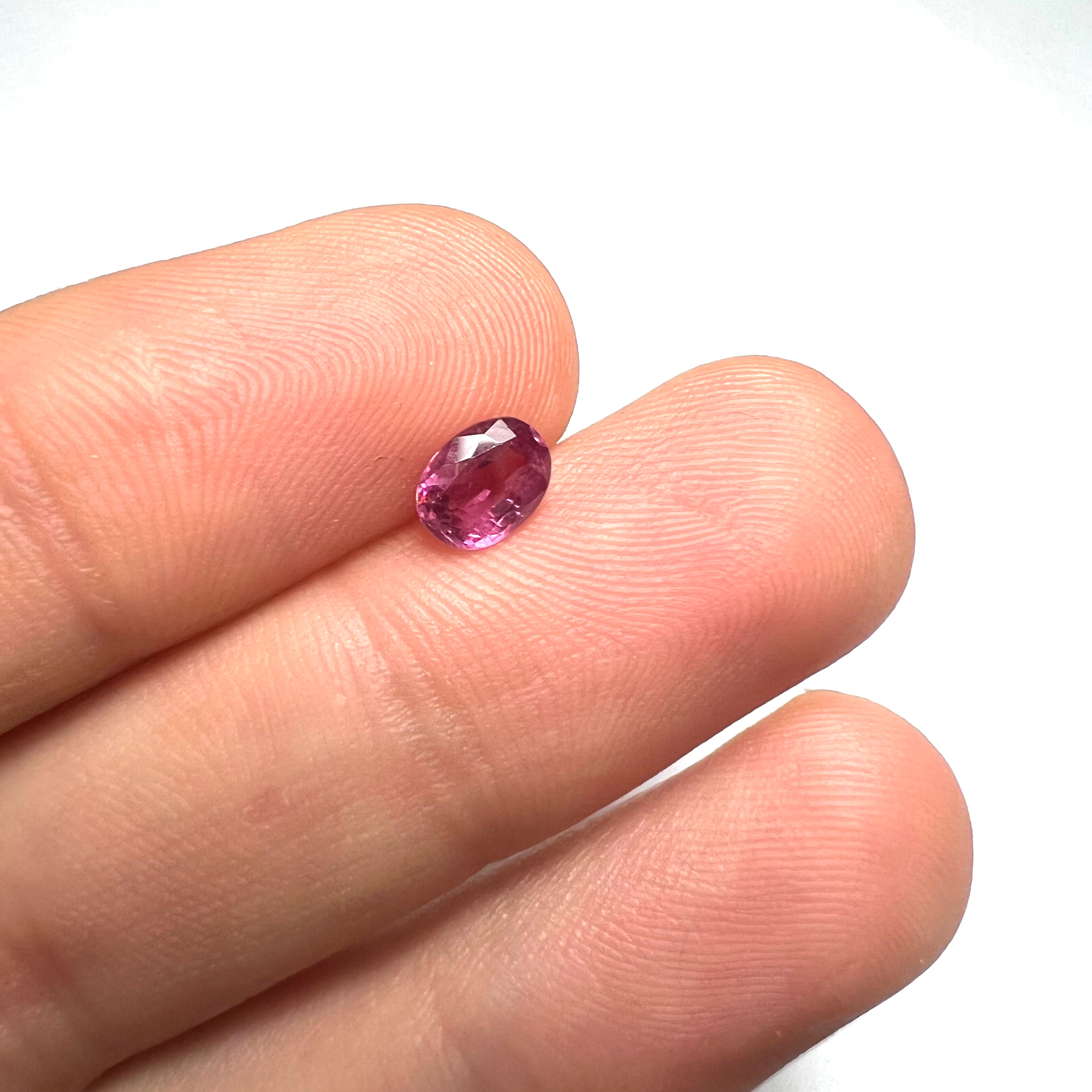 .88CTW Loose Natural Oval Ruby 6.5x5x2.5mm Earth mined Gemstone