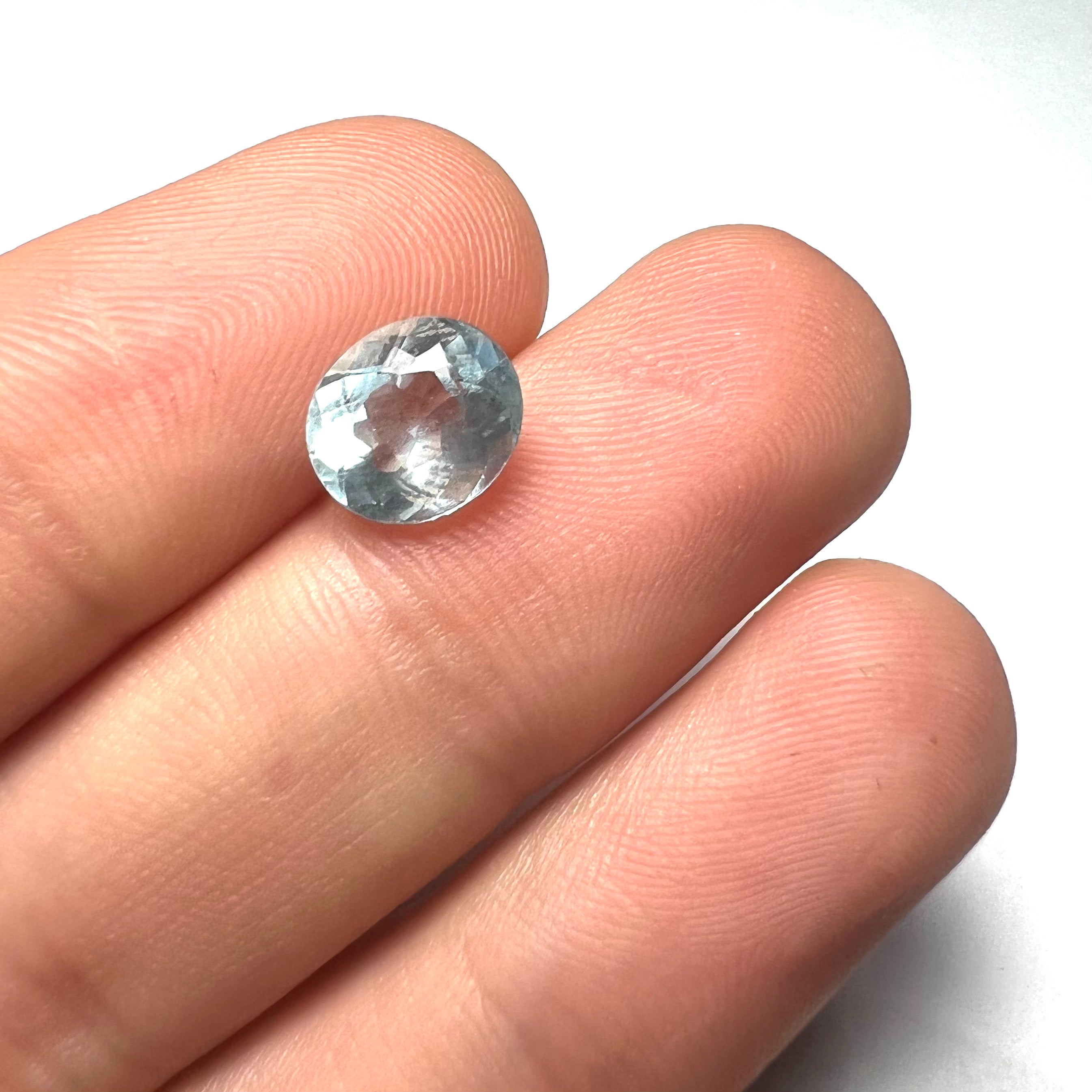 1.94CTW Loose Natural Aquamarine 8.5x7x5mm Earth mined Gemstone