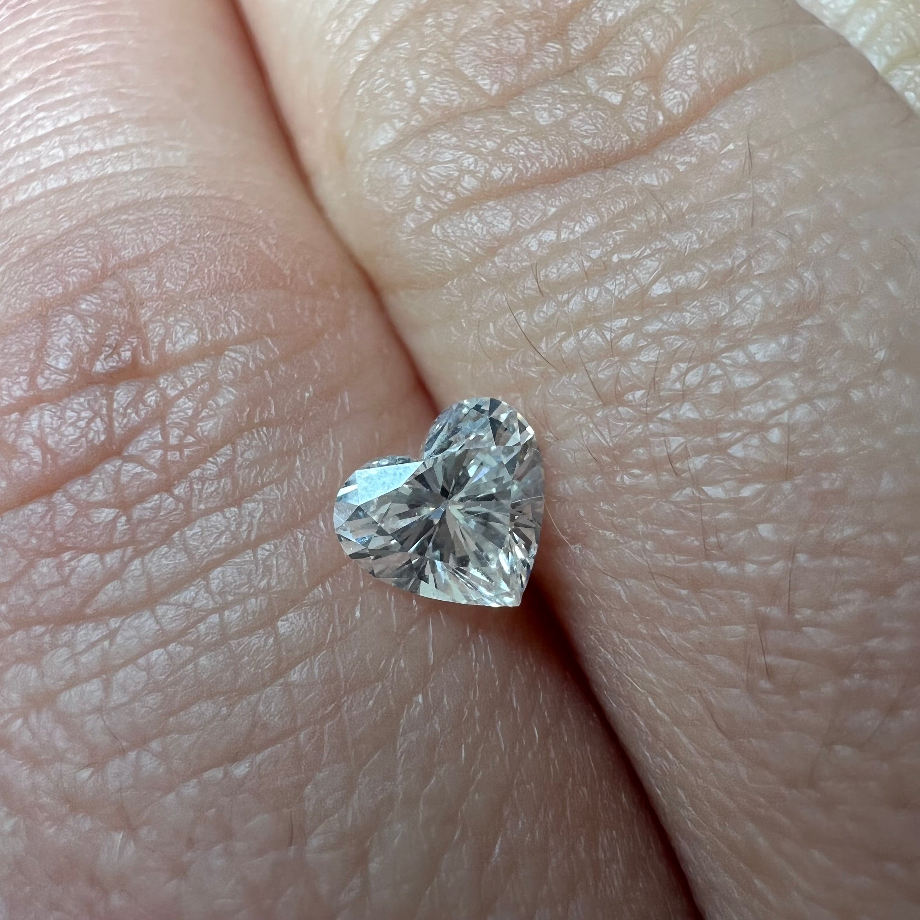 .66CT Heart Brilliant Diamond K SI1 5.60x6.06x3.37mm Natural Earth mined