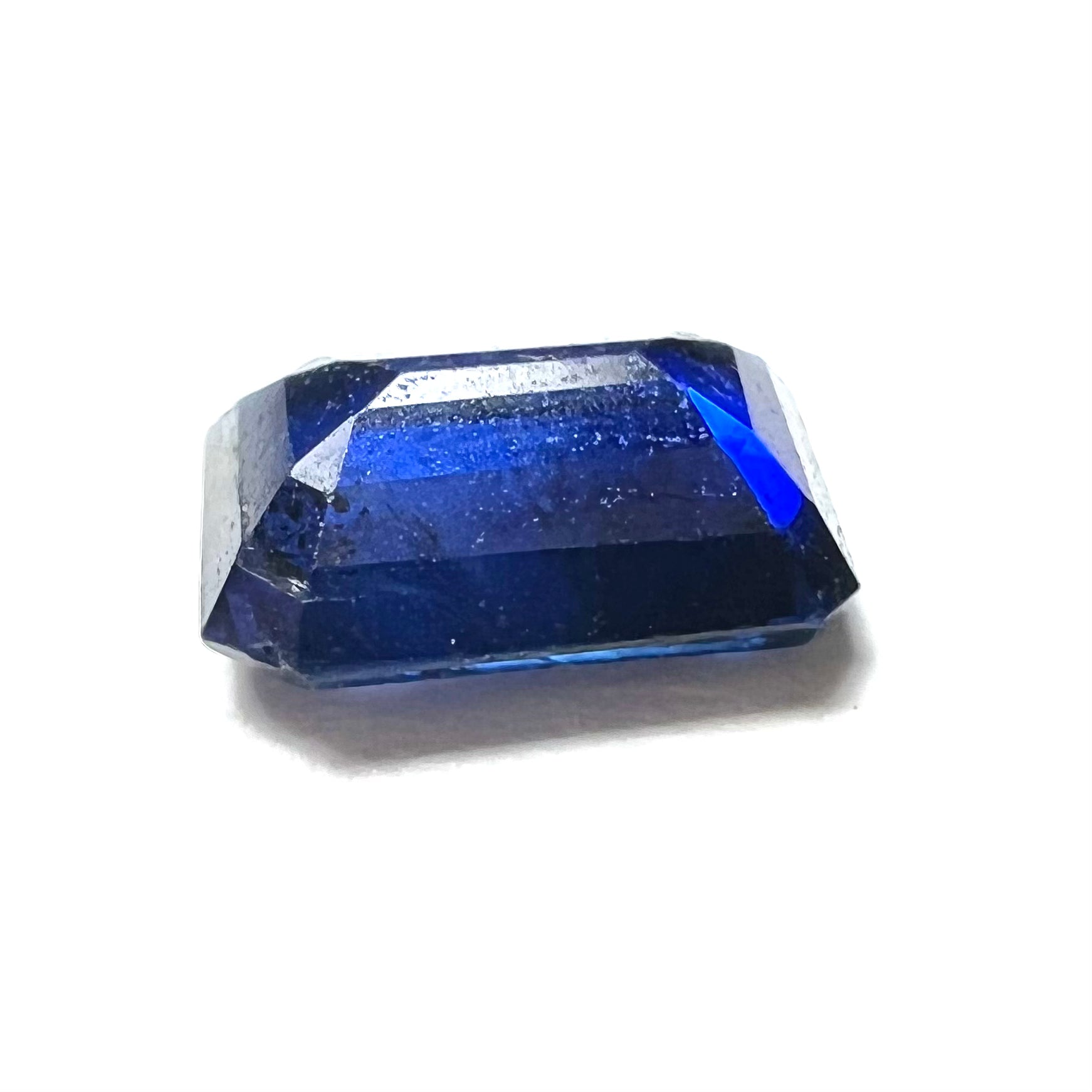 .44CT Loose Blue Emerald Cut Sapphire 5x3.5x2mm Earth mined Gemstone