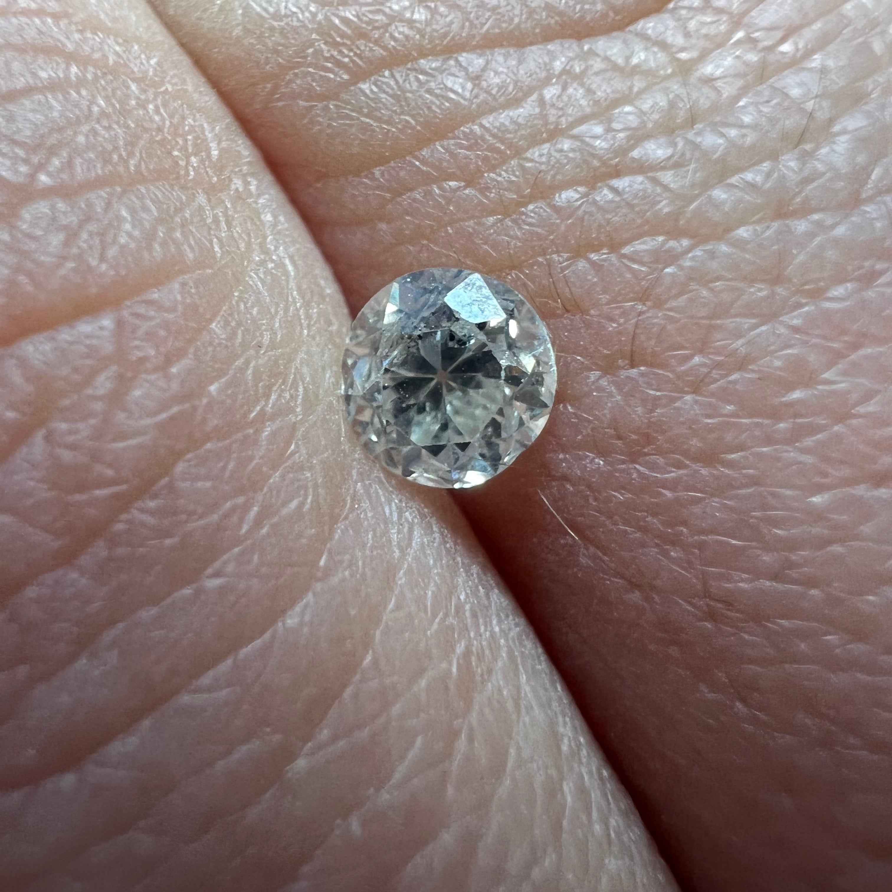 .46CT Old Mine Cut Diamond I I1 4.60x3.28mm Natural Earth mined