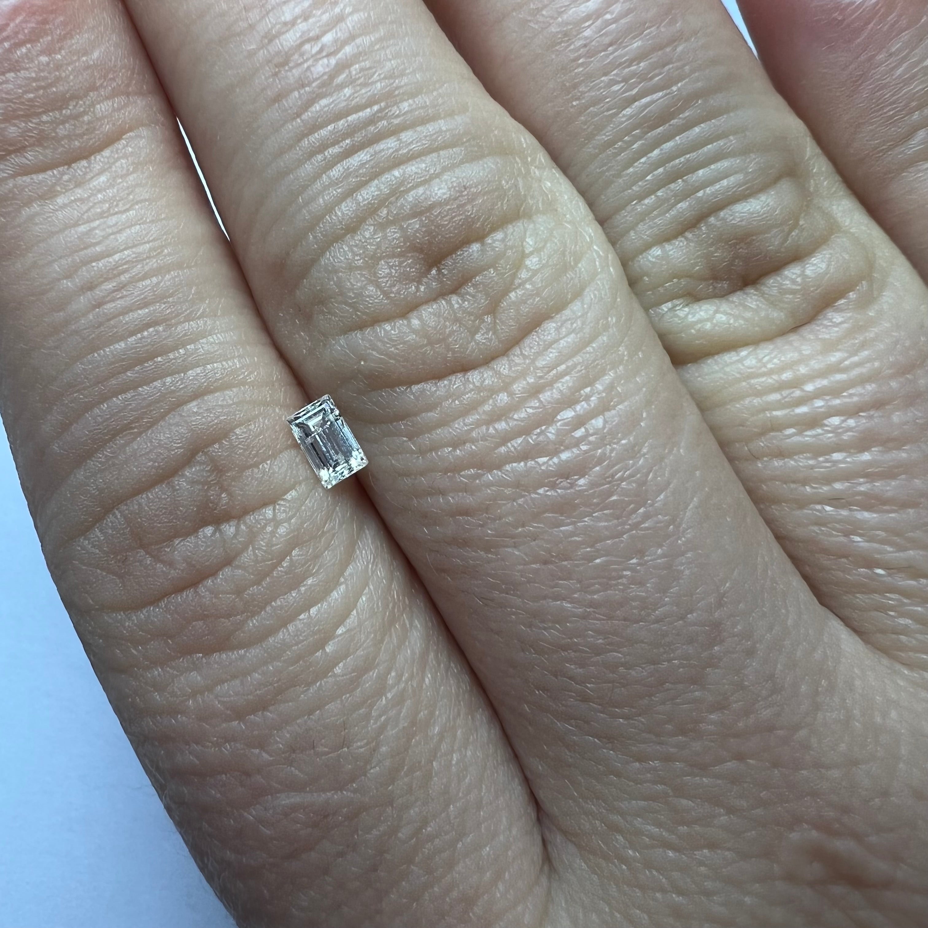 .25CT Baguette Cut Diamond J I1 4.56x2.83x1.97mm Natural Earth mined