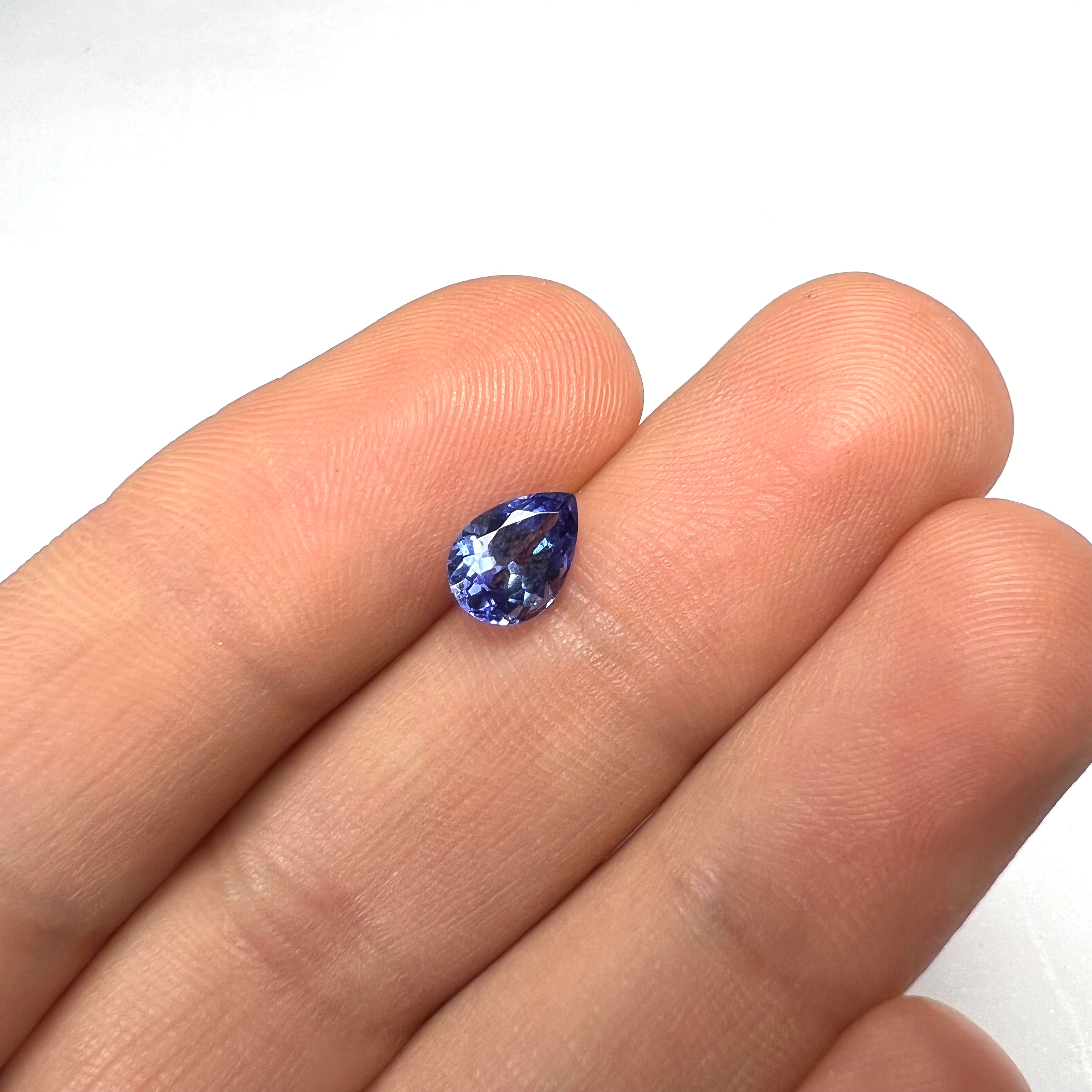 1.06CTW Loose Natural Pear Cut Tanzanite 7.74x5.50x3.80mm Earth mined Gemstone