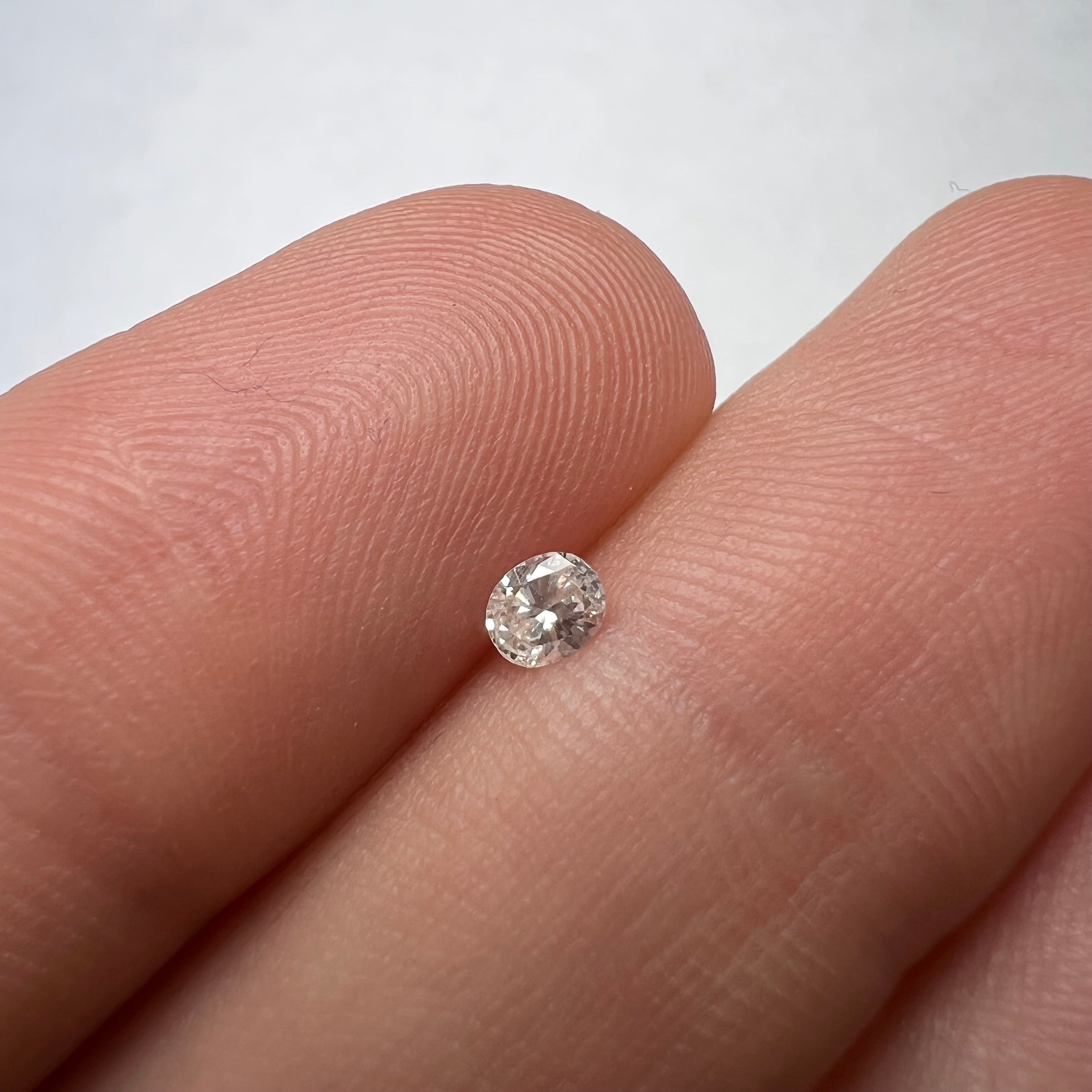 .12CT Oval Diamond H SI2 3.47x2.89x1.63mm Natural Earth mined