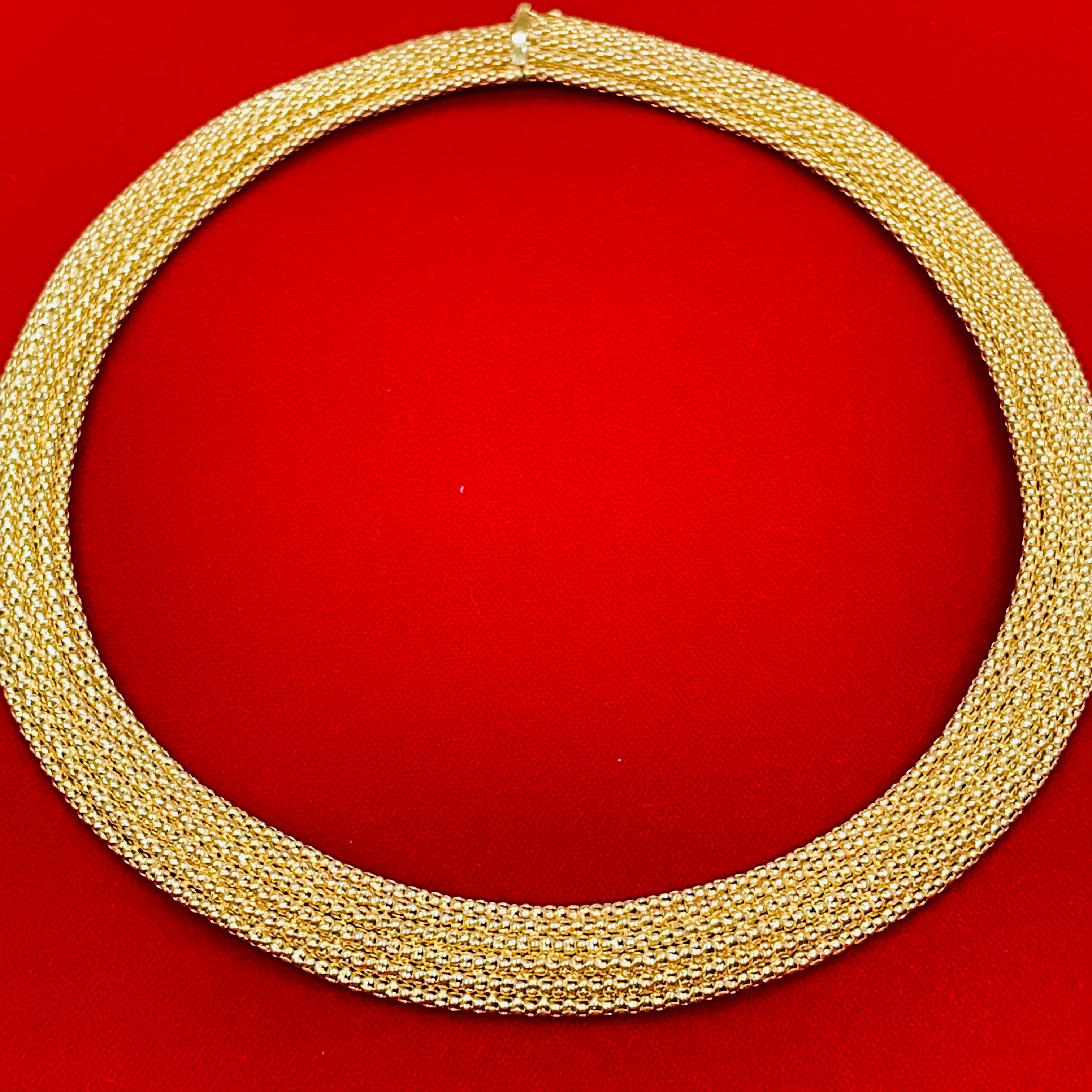 Omega 18.75” 14k Yellow Gold Necklace