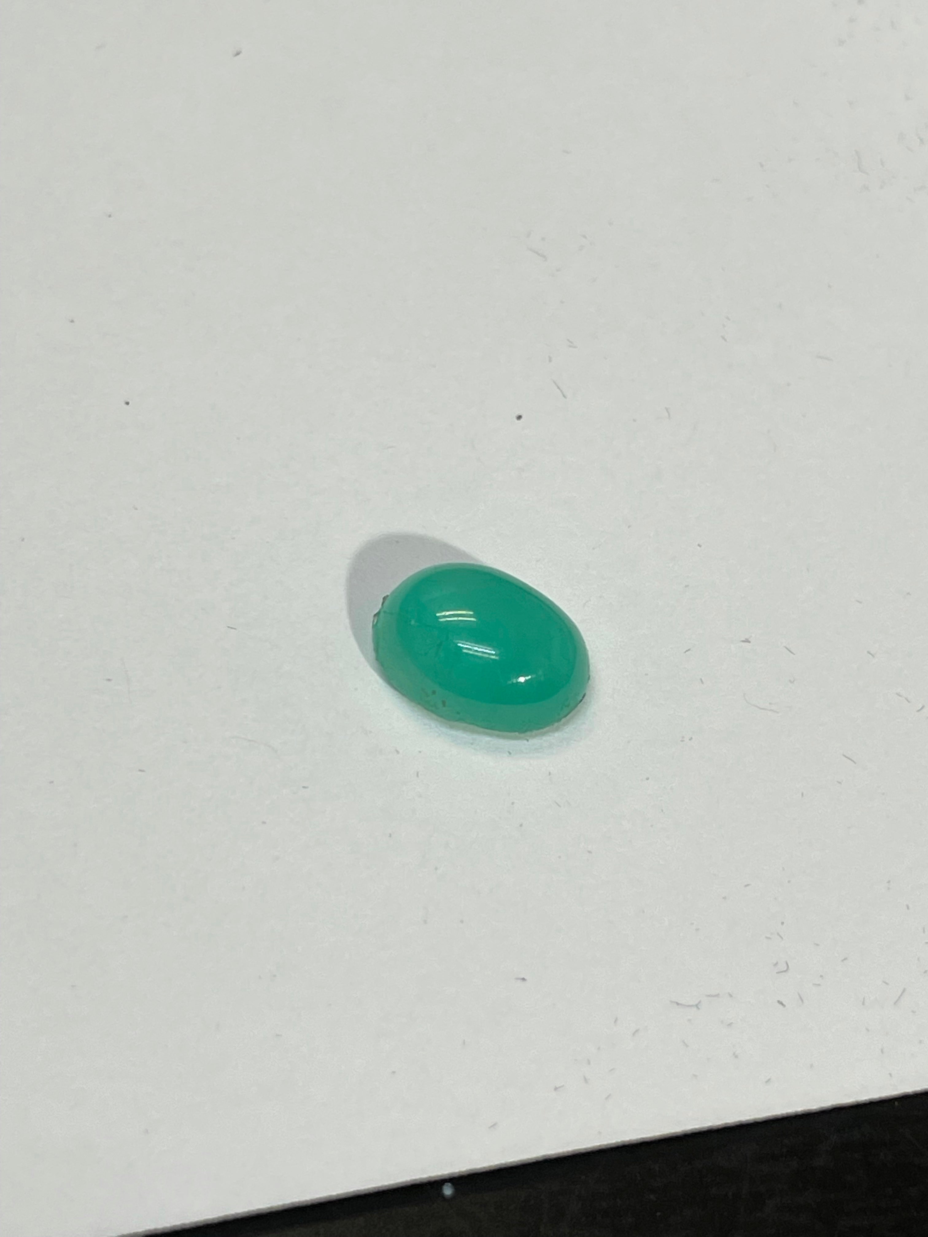 3.32CT Natural Emerald Loose Oval Cabochon 11x9mm