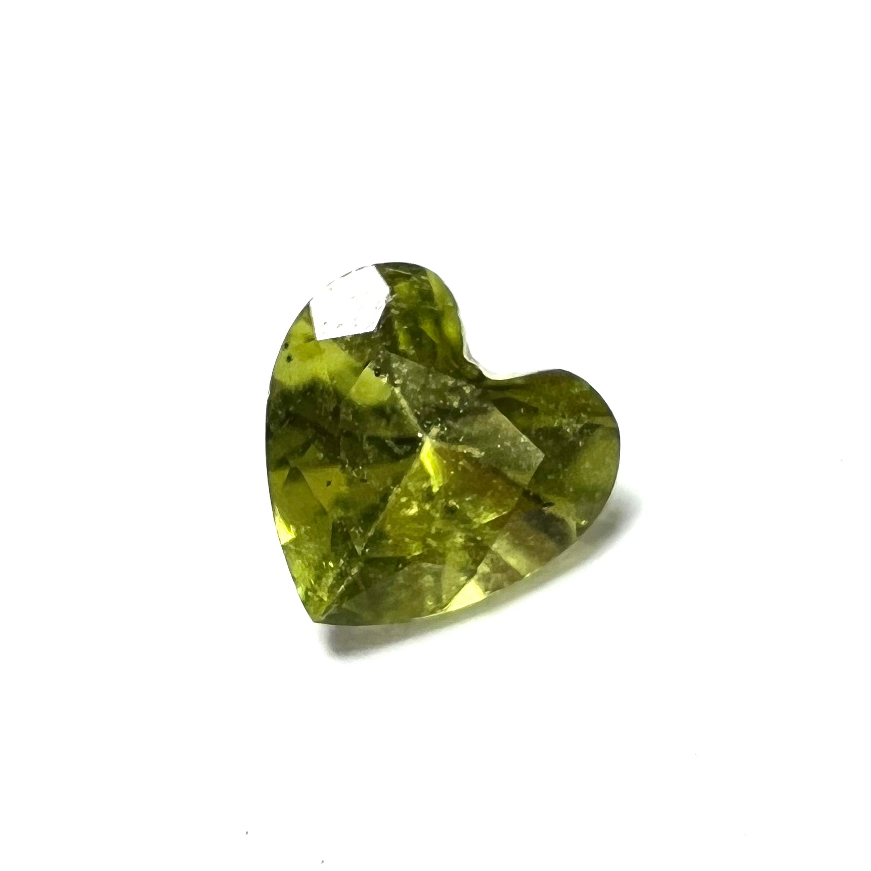 .39CT Loose Natural Heart Cut Peridot 5x3mm Earth mined Gemstone