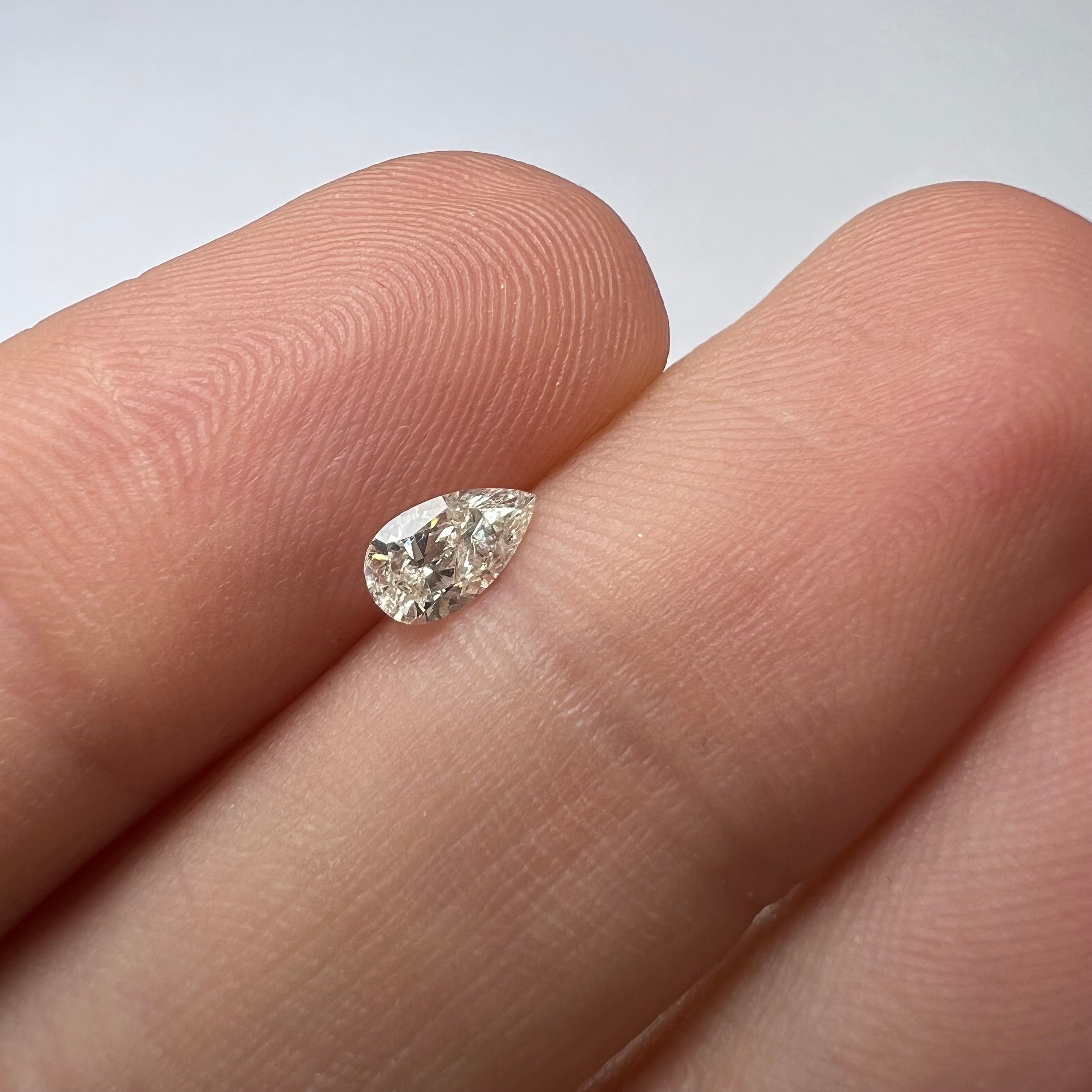 .30CT Pear Shape Diamond K SI2 6.10x3.47x2.20mm Natural Earth mined
