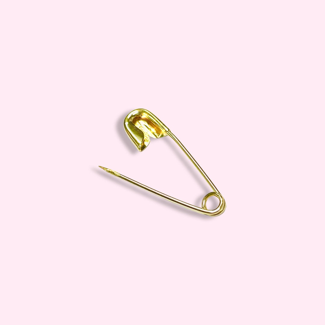 14K Yellow Gold .85” 23mm Safety Pin