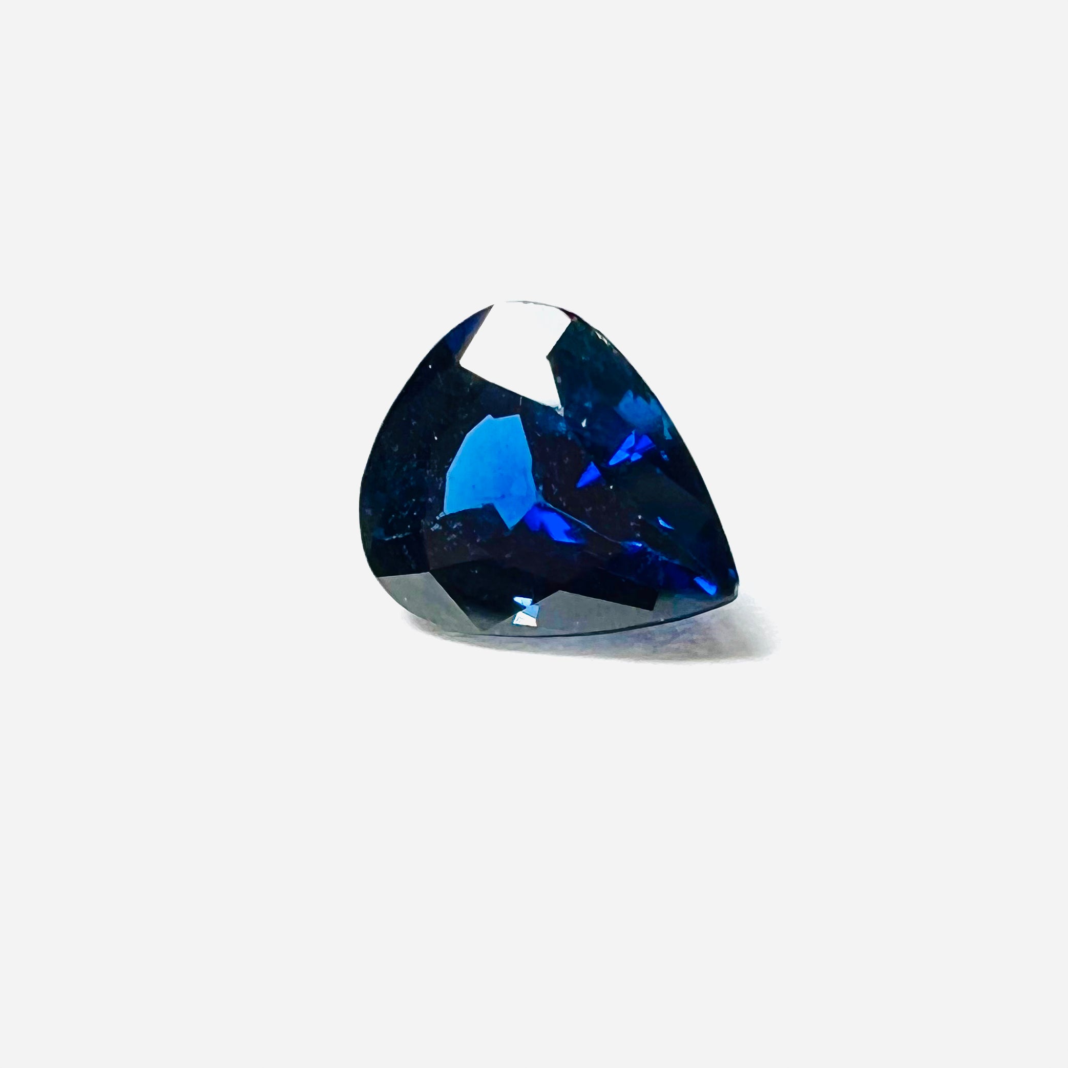.59CT Loose Blue Pear Sapphire 5x5.5x2mm Earth mined Gemstone