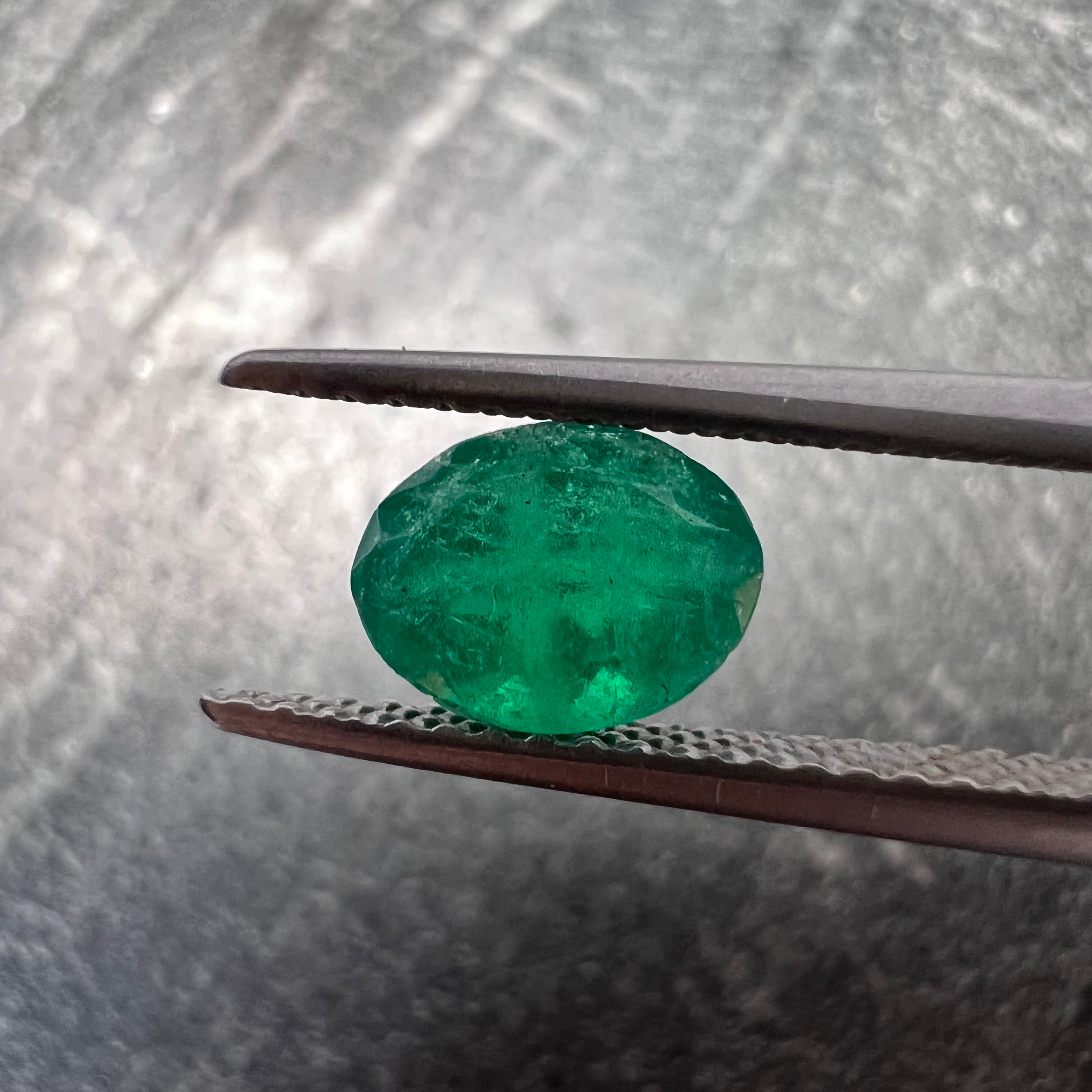 .90CT Loose Natural Colombian Emerald Oval Cut 7.40x5.62x3.89mm