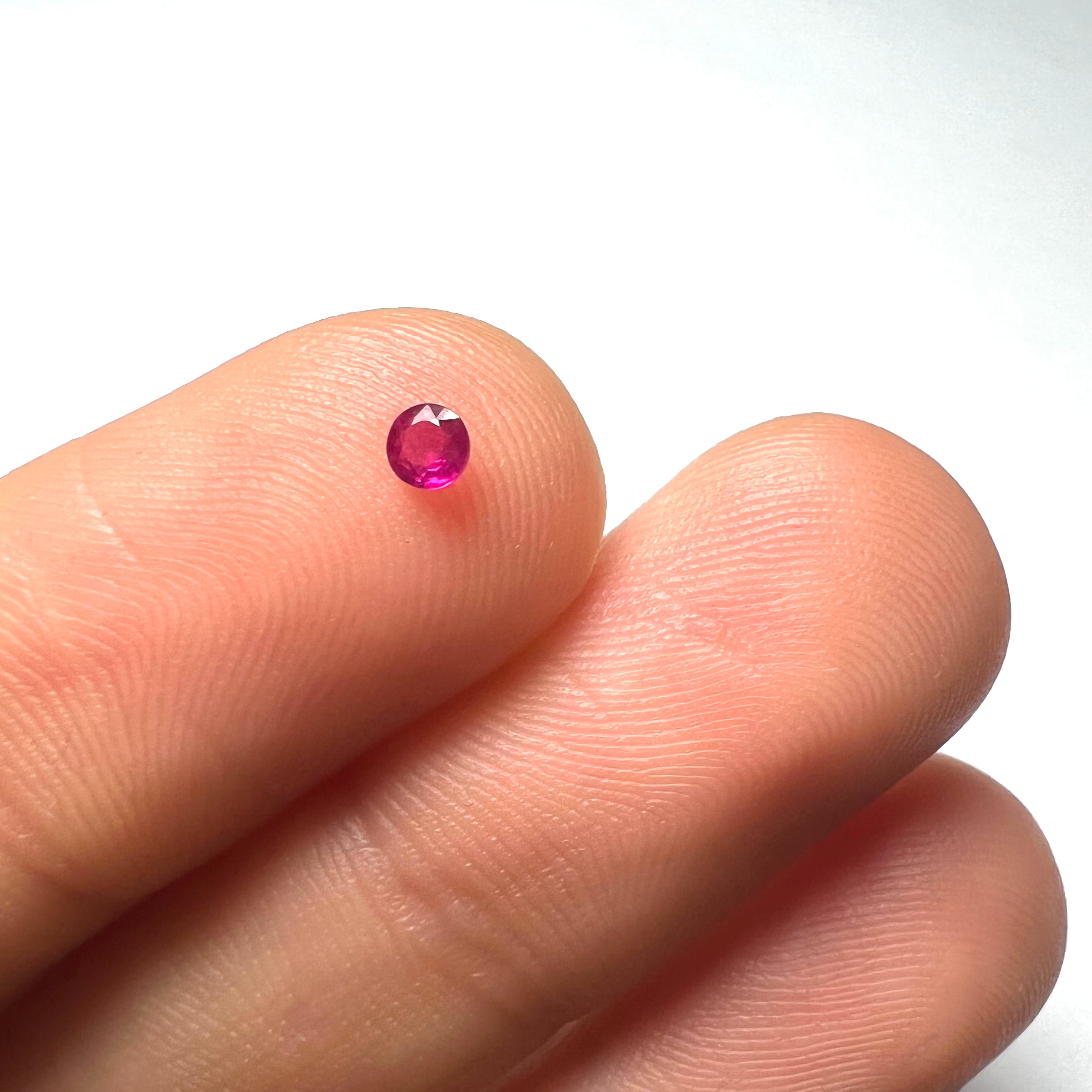 .12CT Loose Natural Ruby 3.2x1.2mm Earth mined Gemstone