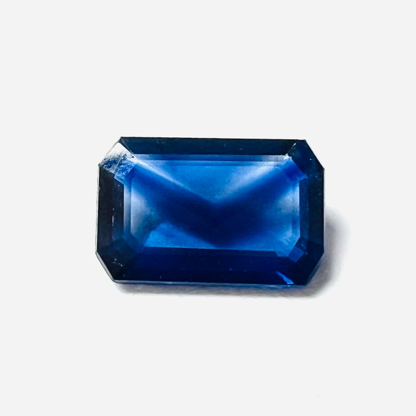 .46CT Loose Blue Emerald Sapphire 6x4x1.5mm Earth mined Gemstone