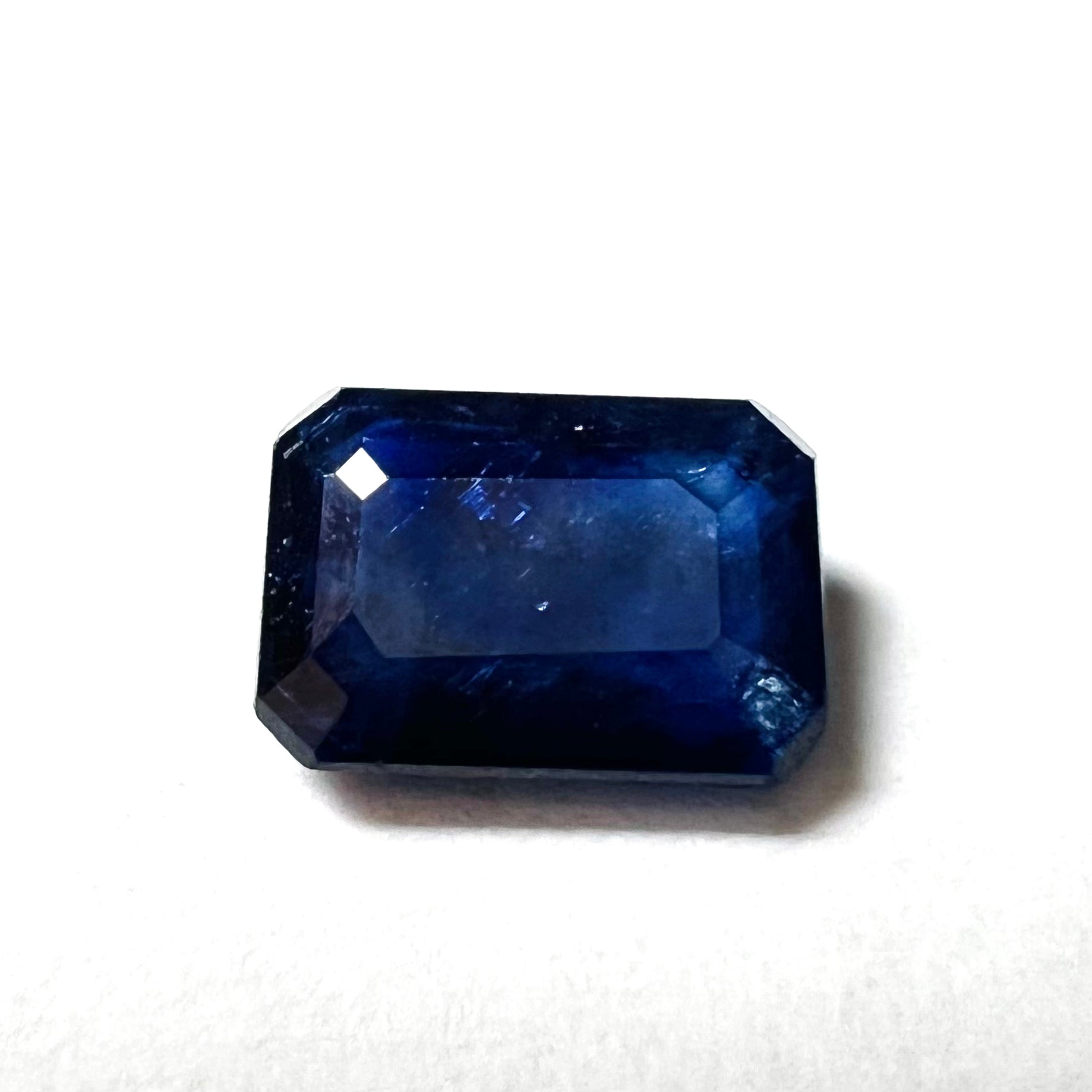 .90CTW Loose Blue Emerald Cut Sapphire 7x5x2mm Earth mined Gemstone
