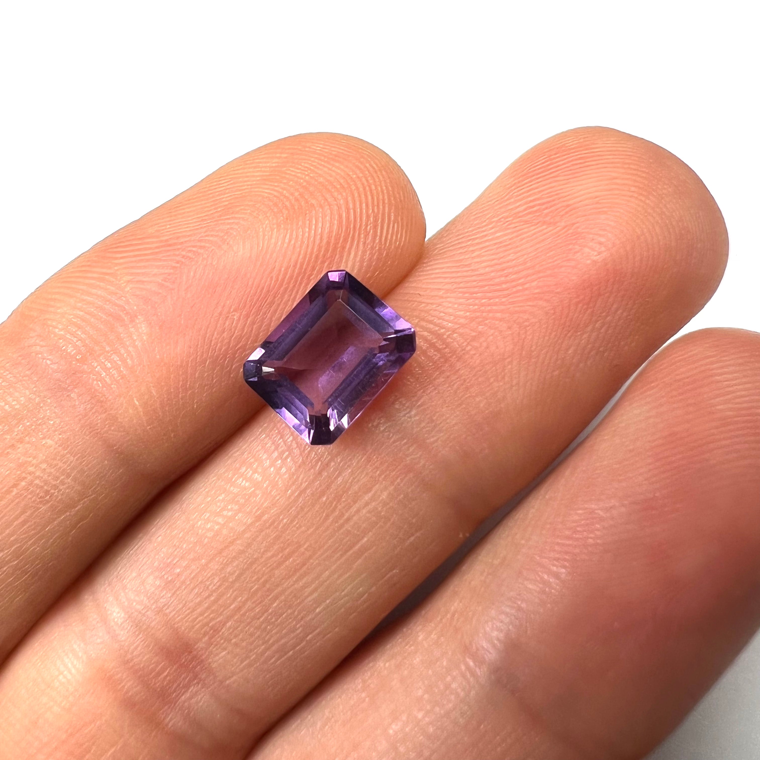 1.97CTW Loose Natural Octagon Cut Amethyst 9x7x4.5mm Earth mined Gemstone