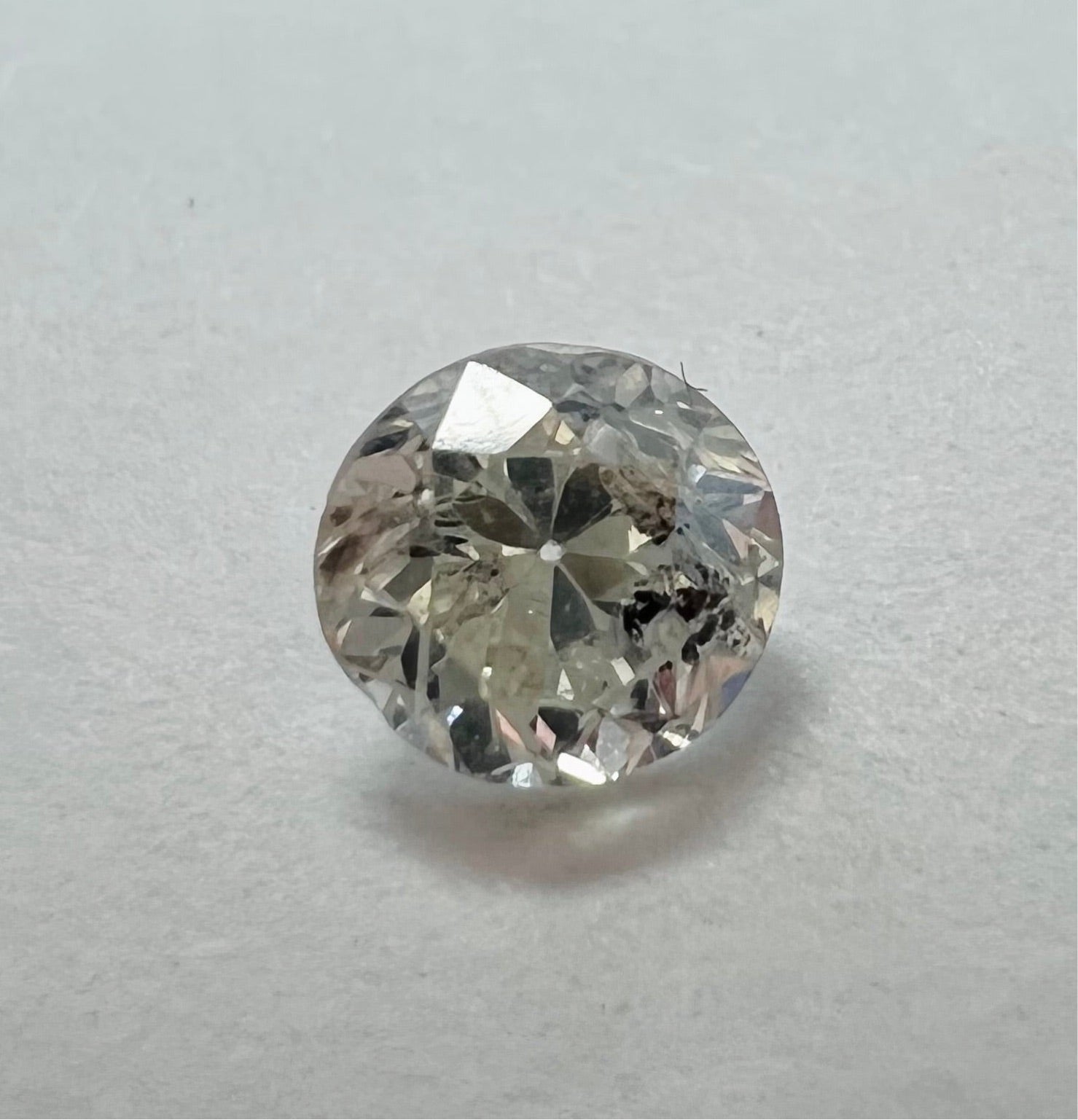 .46CT Old Mine Cut Diamond I I1 4.60x3.28mm Natural Earth mined