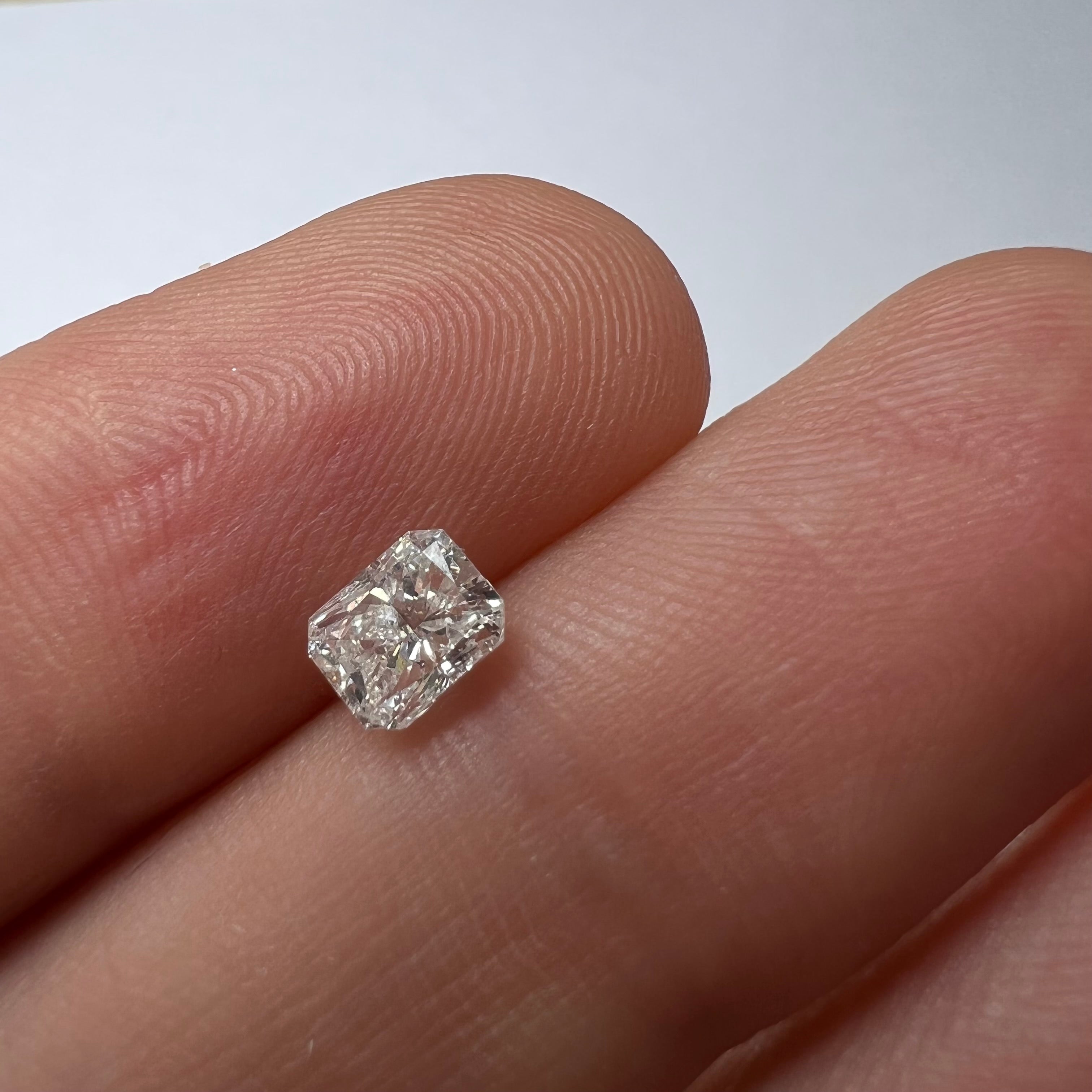.71CT Radiant Cut Diamond I-J SI1 5.27x4.26x3.43mm Natural Earth mined