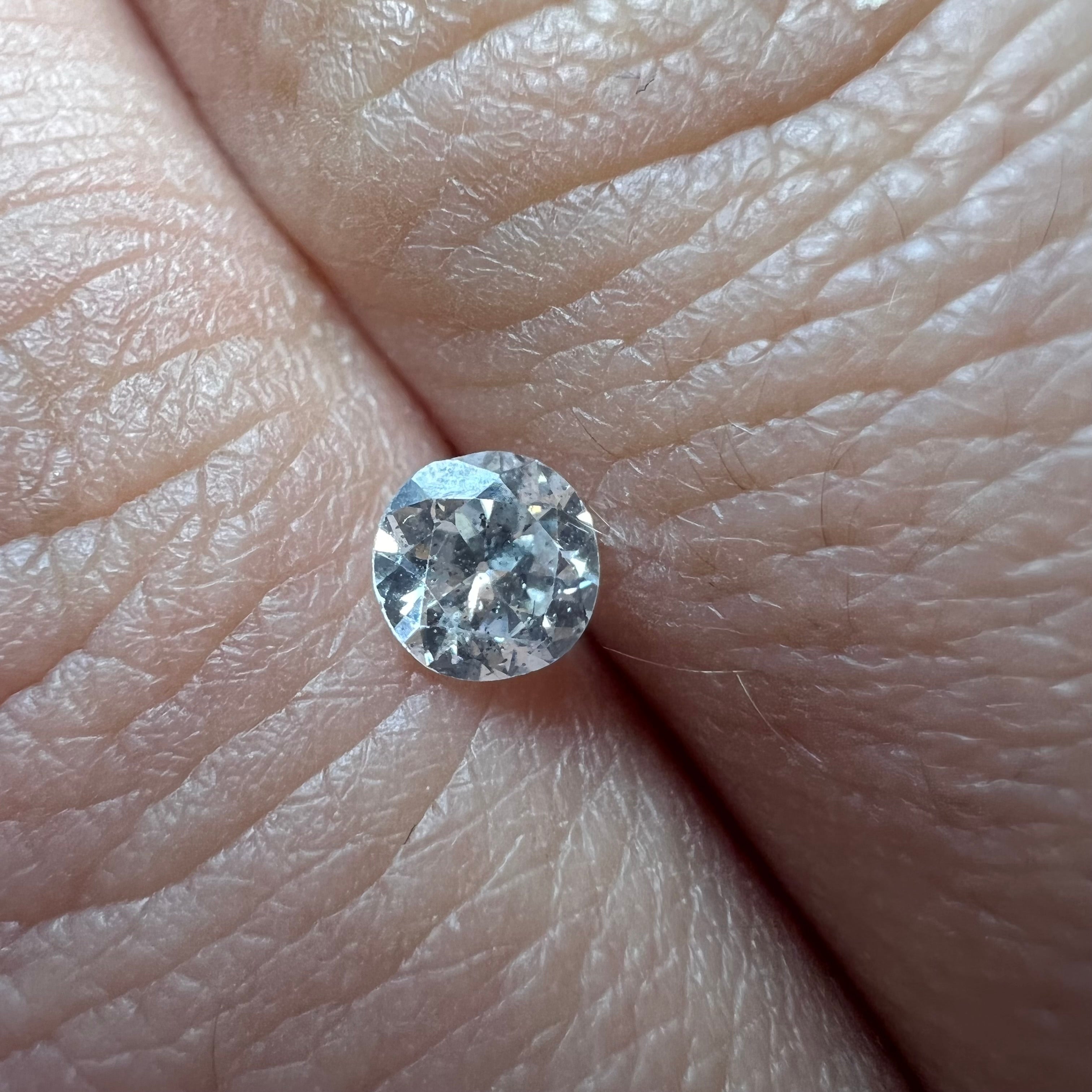 .32CT Old Mine Cut Diamond F SI2 4.41x2.57mm Natural Earth mined