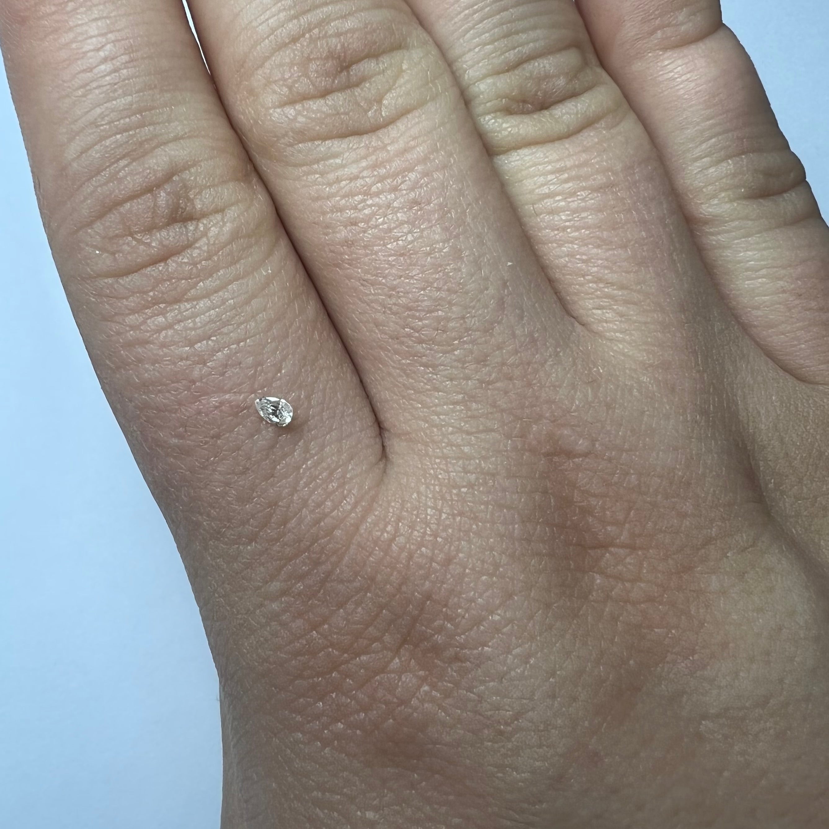 .065CT Pear Diamond K I1 3.17x2.26x1.47mm Natural Earth mined