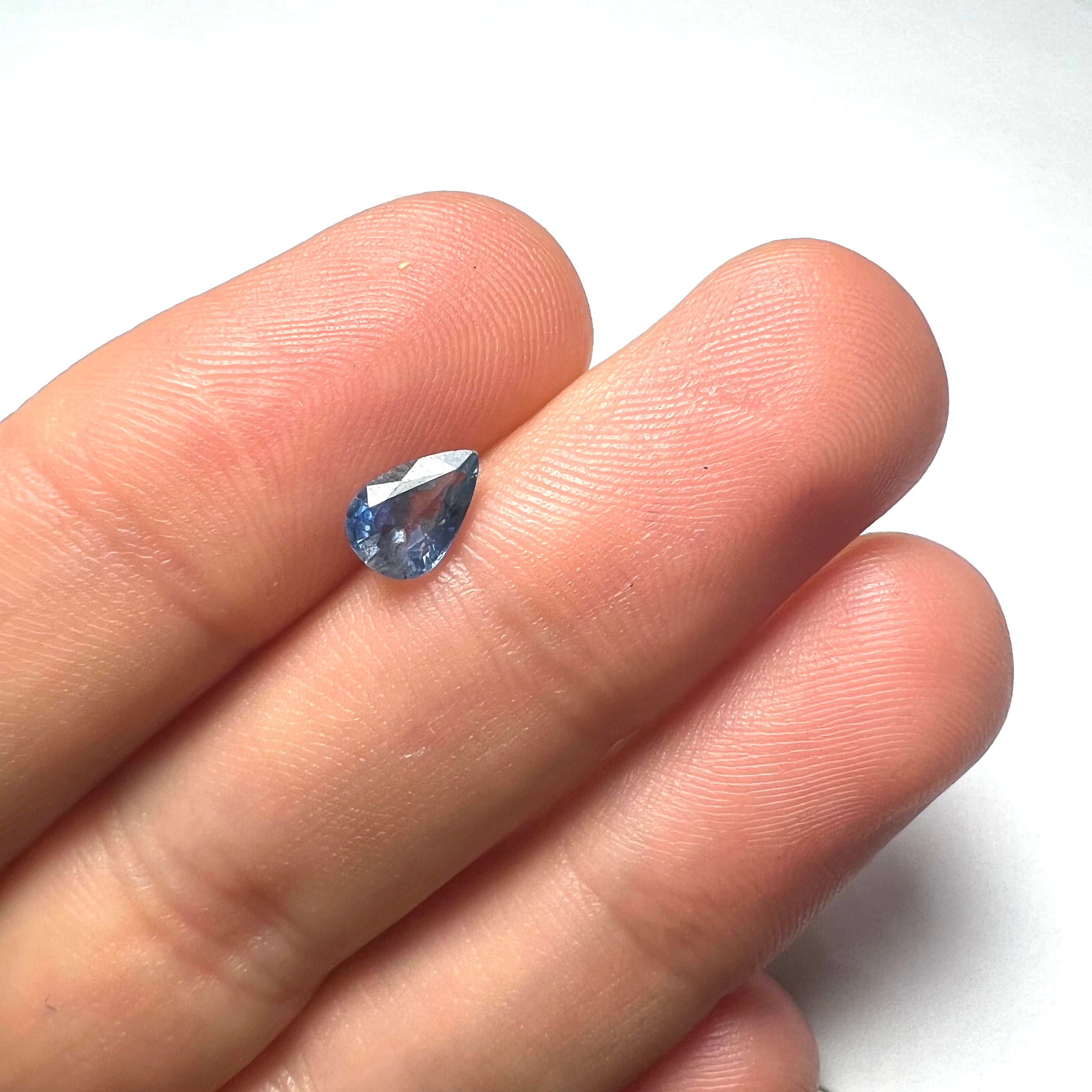 .93CTW Loose Pear Blue Sapphire7.01x5.03x3.01mm  Earth mined Gemstone