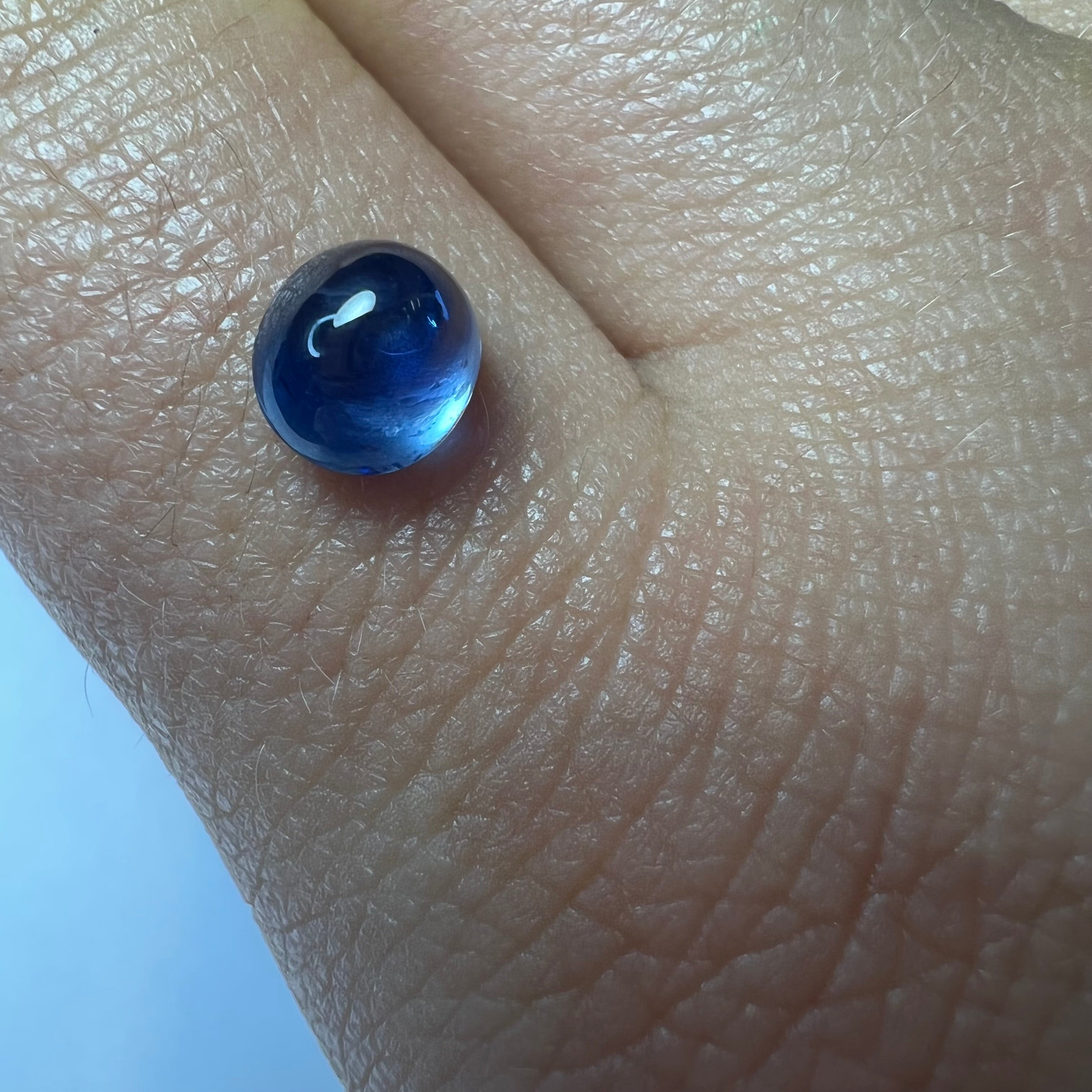 1.93CTW Loose Cabochon Oval Sapphire 6.80x6x4.75mm Earth mined Gemstone