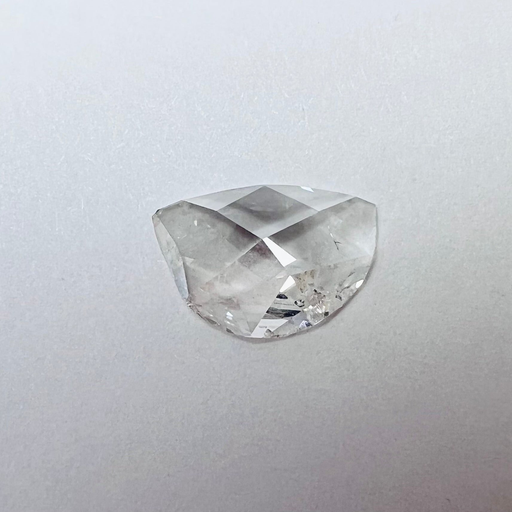 1.01CT Half Moon Rose Cut Diamond H I2 9.68x6.51x2.46mm Natural Earth mined