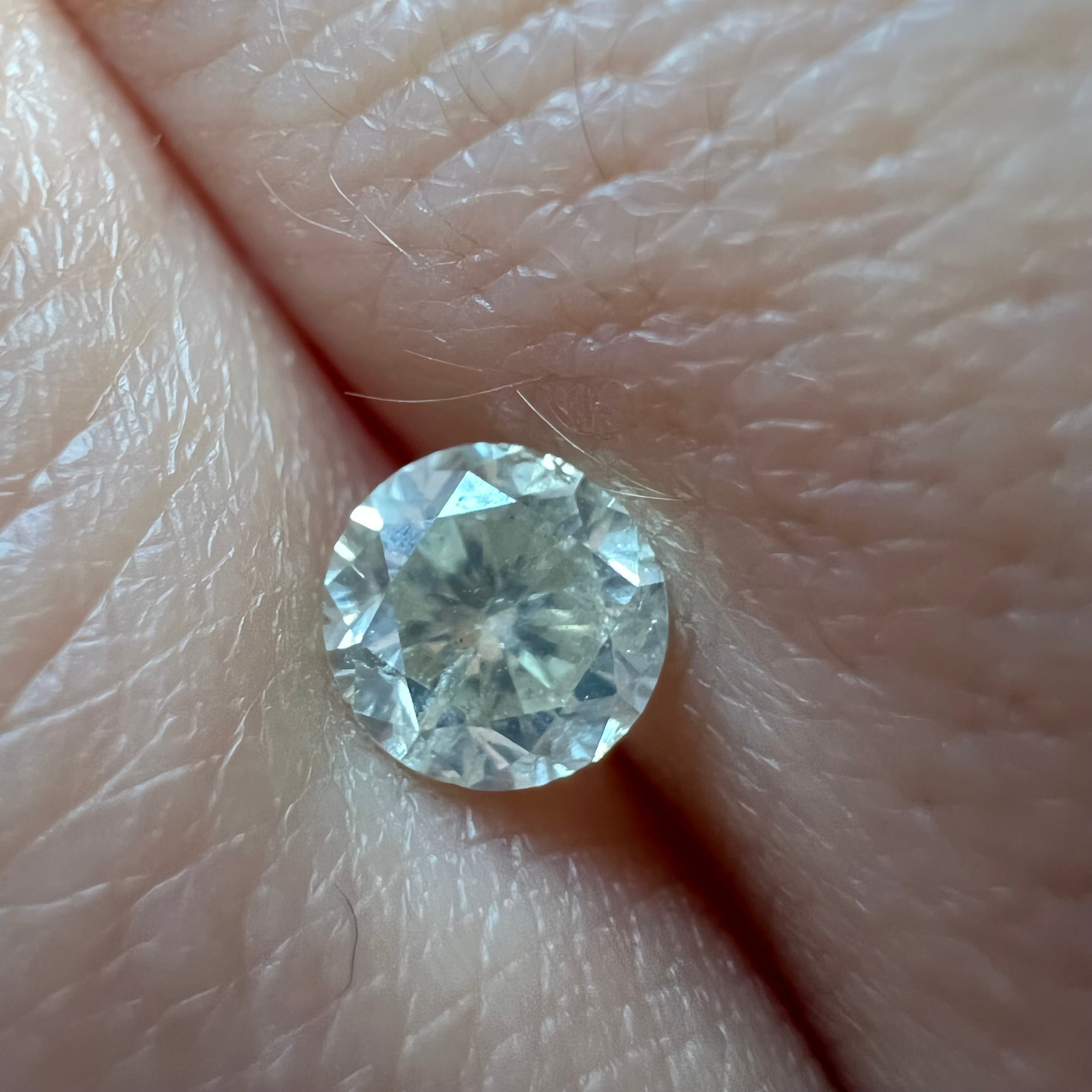 .63CT Brilliant Round Diamond N SI2 5.17x3.48mm Natural Earth mined