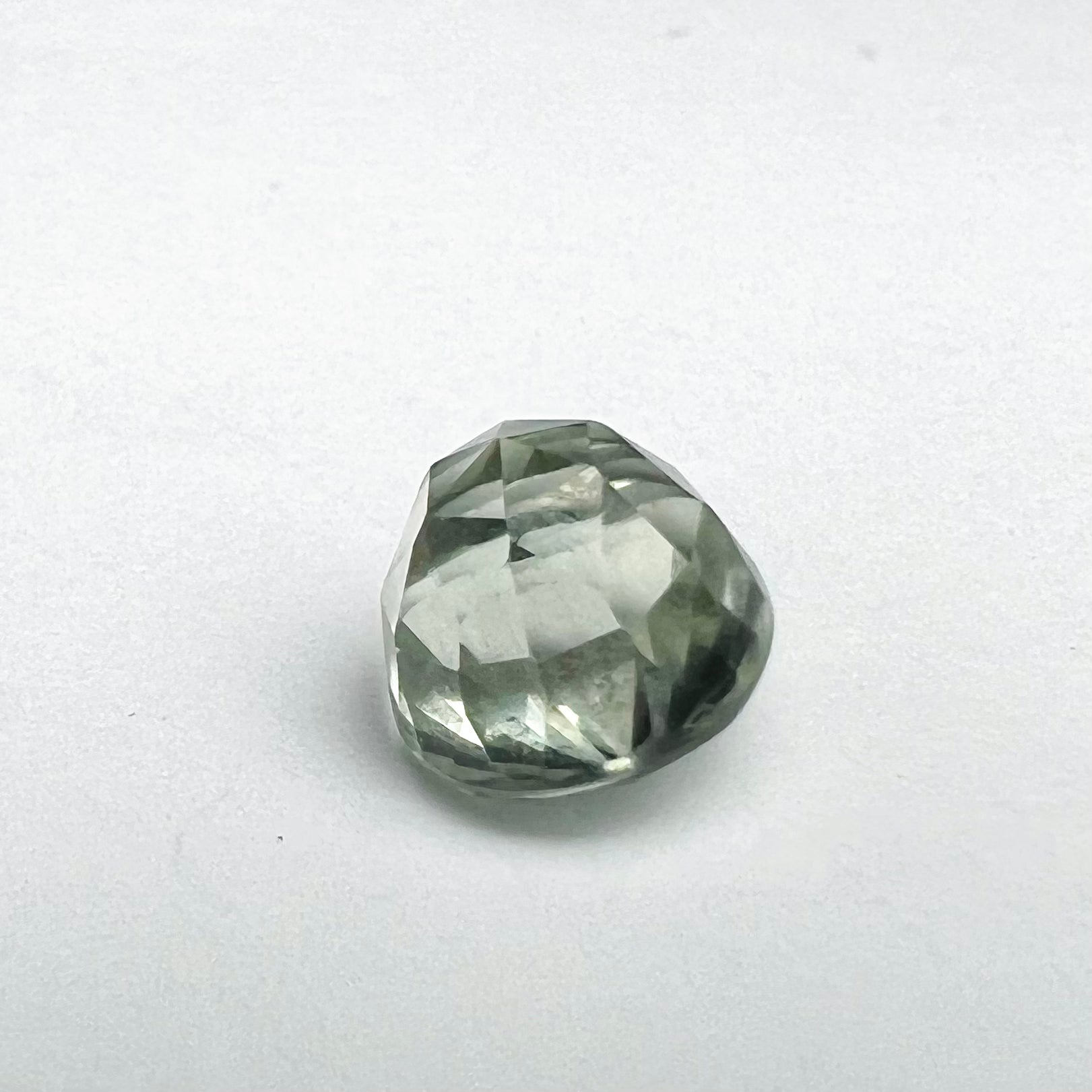3.01CTW Loose Natural Fancy Cut Green Amethyst 7.96x7.06mm Earth mined Gemstone