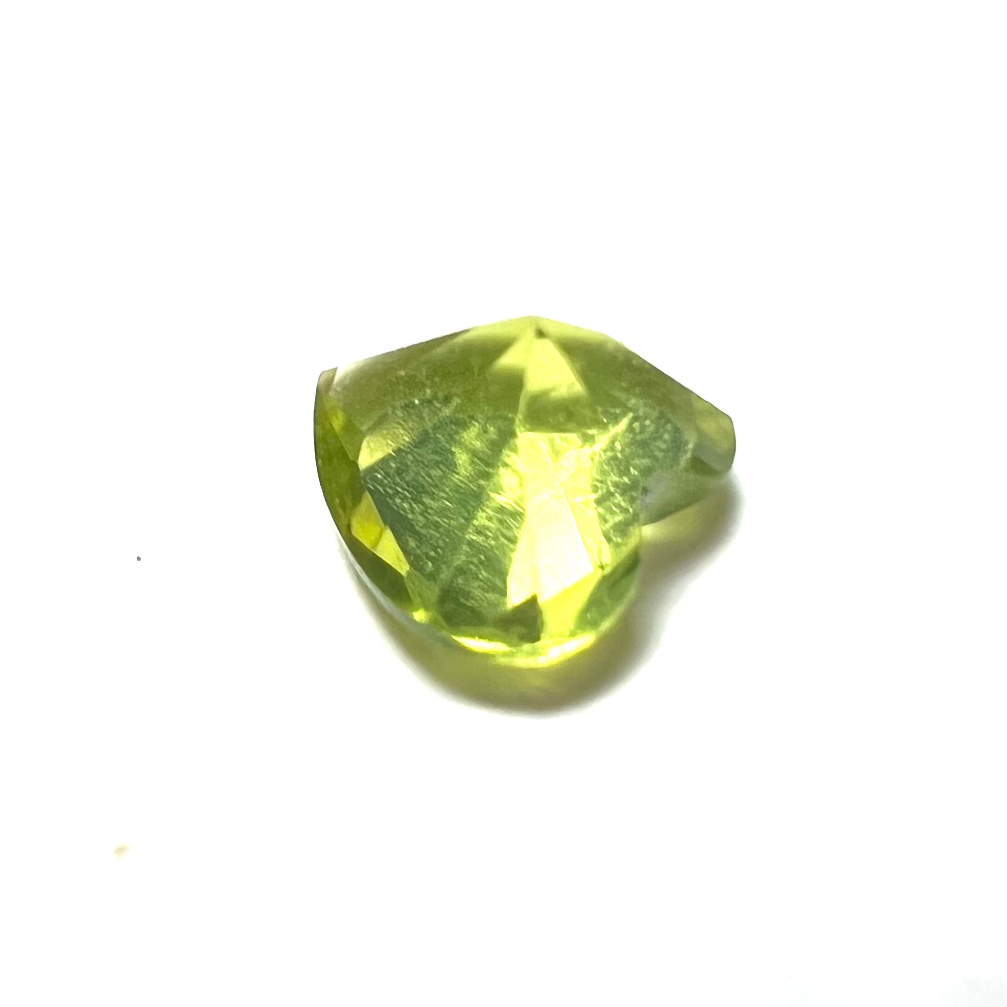 .43CT Loose Natural Heart Cut Peridot 5.1x5x3mm Earth mined Gemstone
