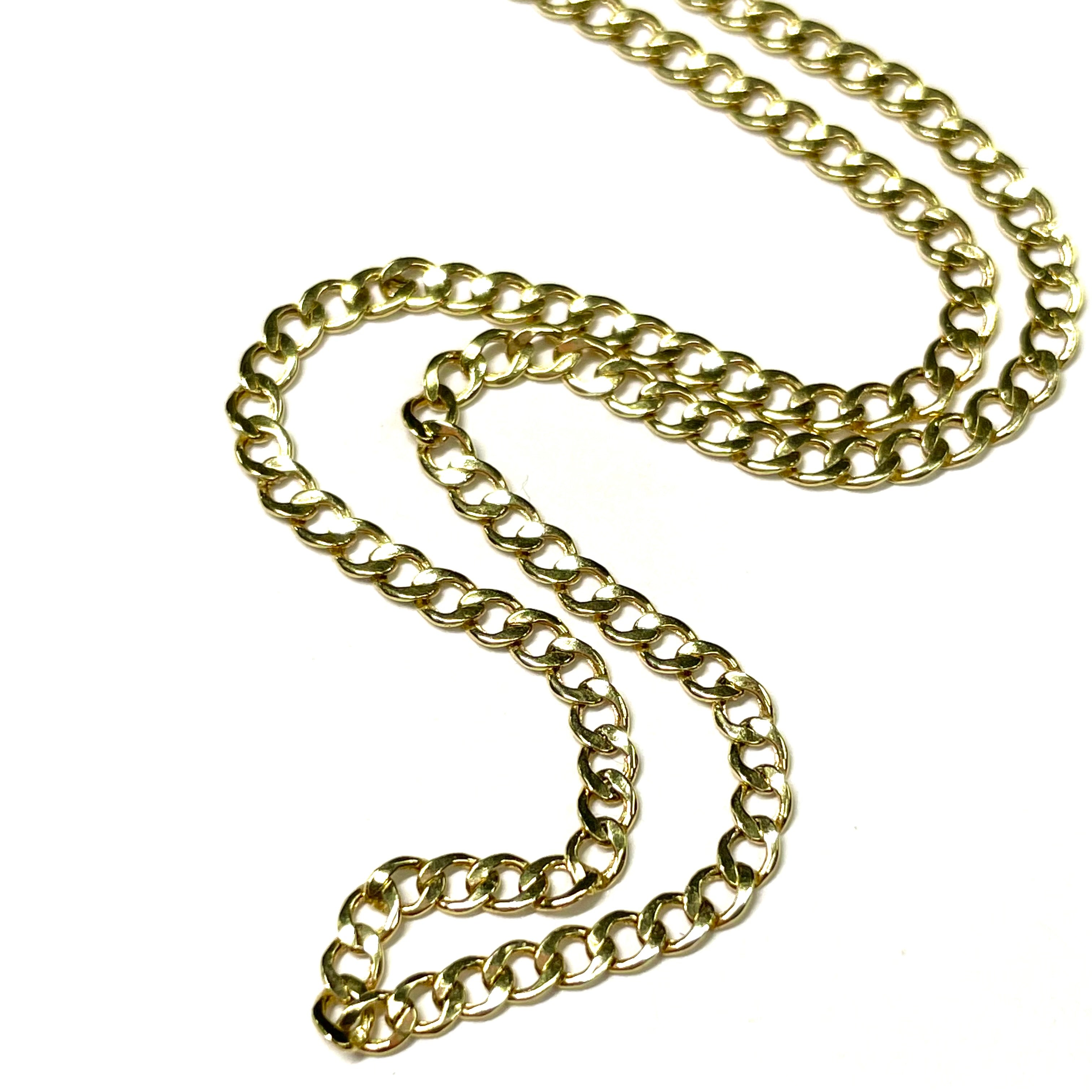 16" 10k Yellow Gold Curb Chain