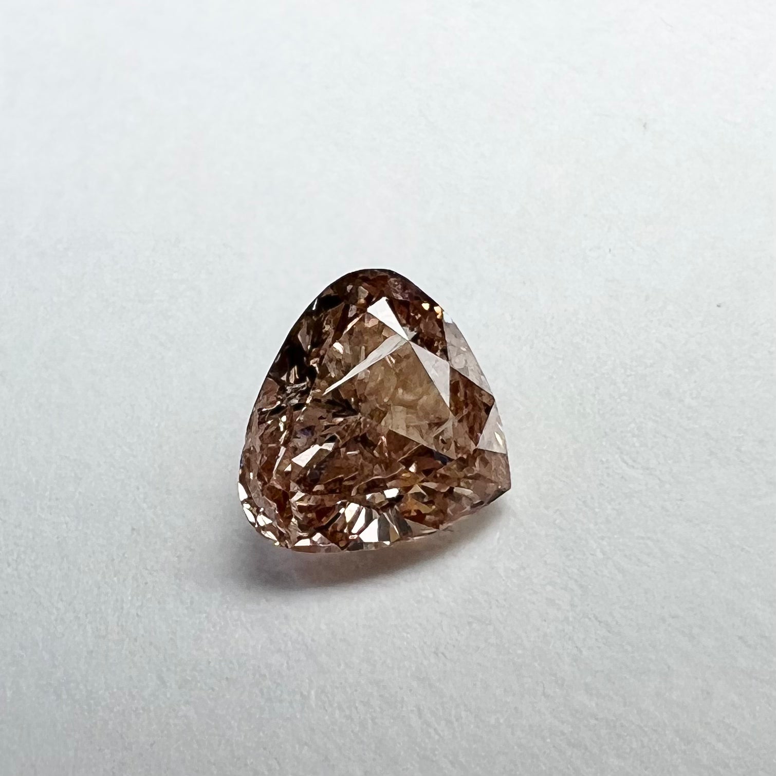 .48CT Modified Heart Diamond Fancy Pink Brown I2 4.73x5.30x2.84mm Natural Earth