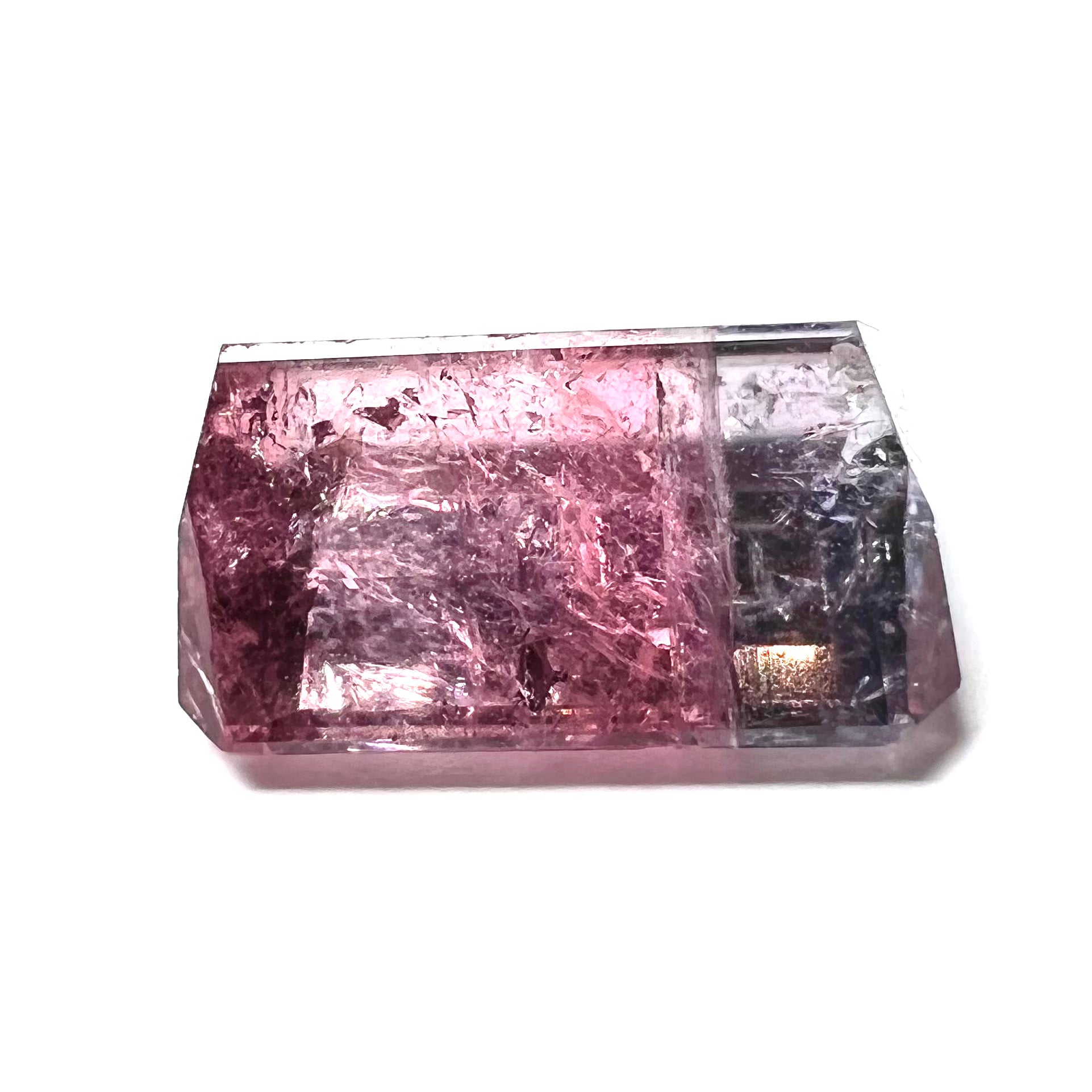4.66CT Natural Bicolor Tourmaline 11x8x4mm Earth mined Gemstone