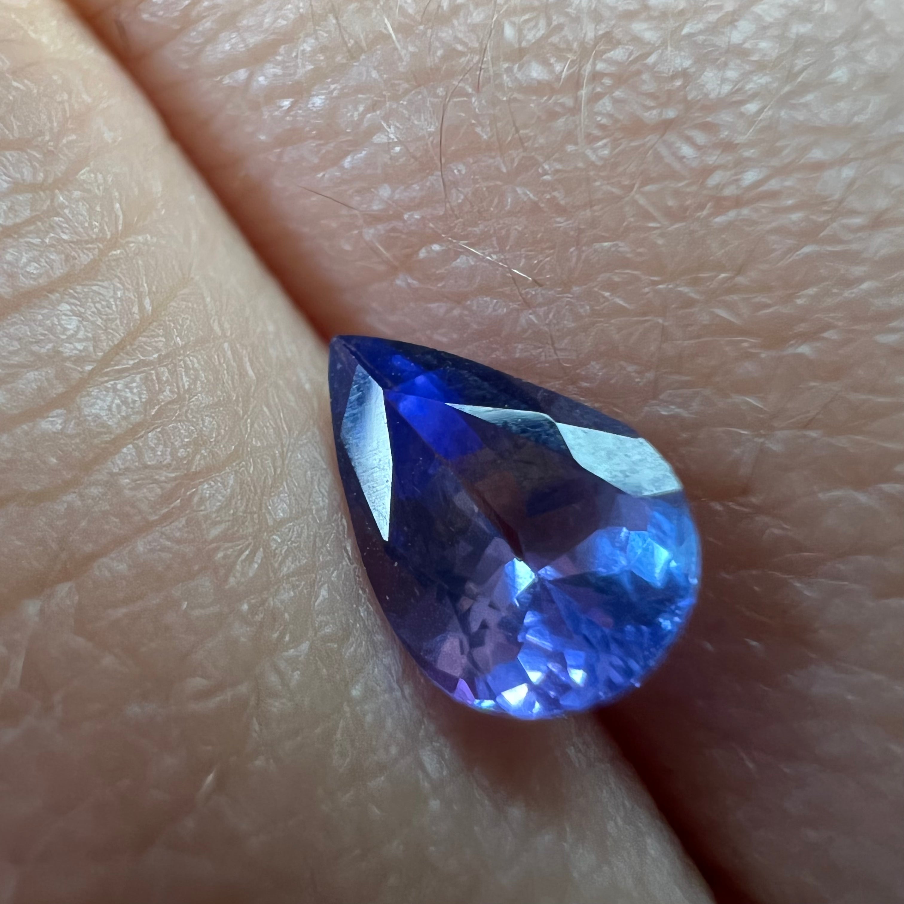 1.12CTW Loose Natural Pear Cut Tanzanite 8.91x5.84x3.61mm Earth mined Gemstone