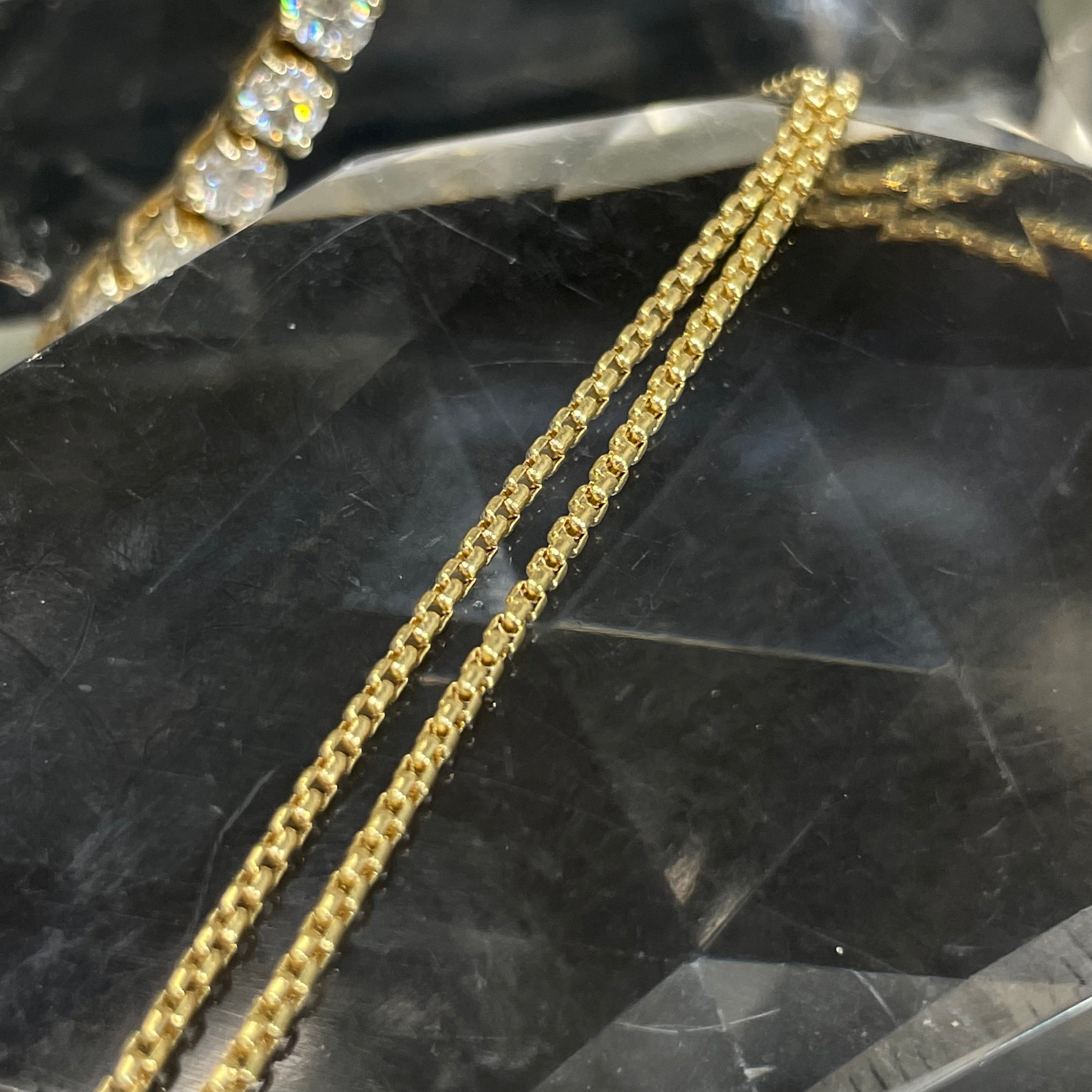 16" 1mm 14K Yellow Gold Barrel Chain Necklace