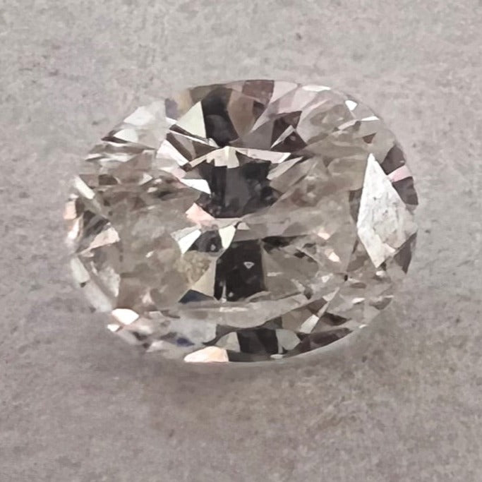 .12CT Oval Diamond H SI2 3.47x2.89x1.63mm Natural Earth mined