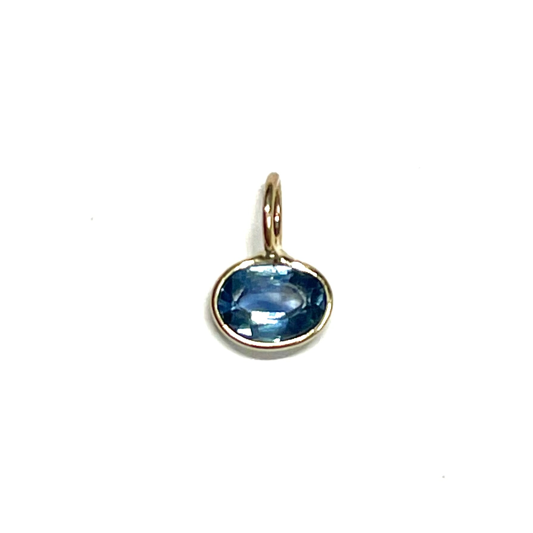 .60CT Sapphire Pendant Charm in 14k Yellow Gold
