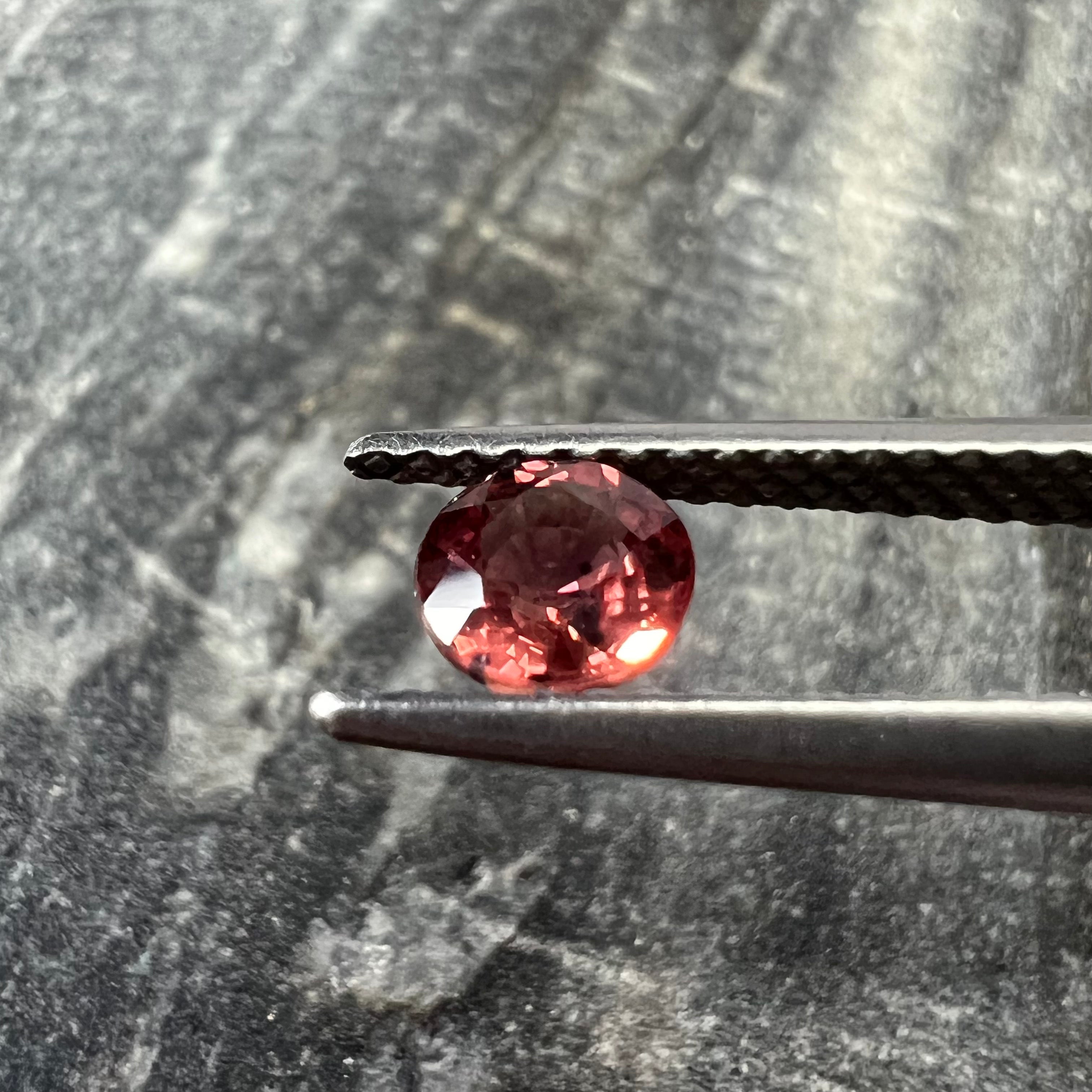 .60CT Loose Round Red Sapphire 4.84x3.03mm Earth mined Gemstone