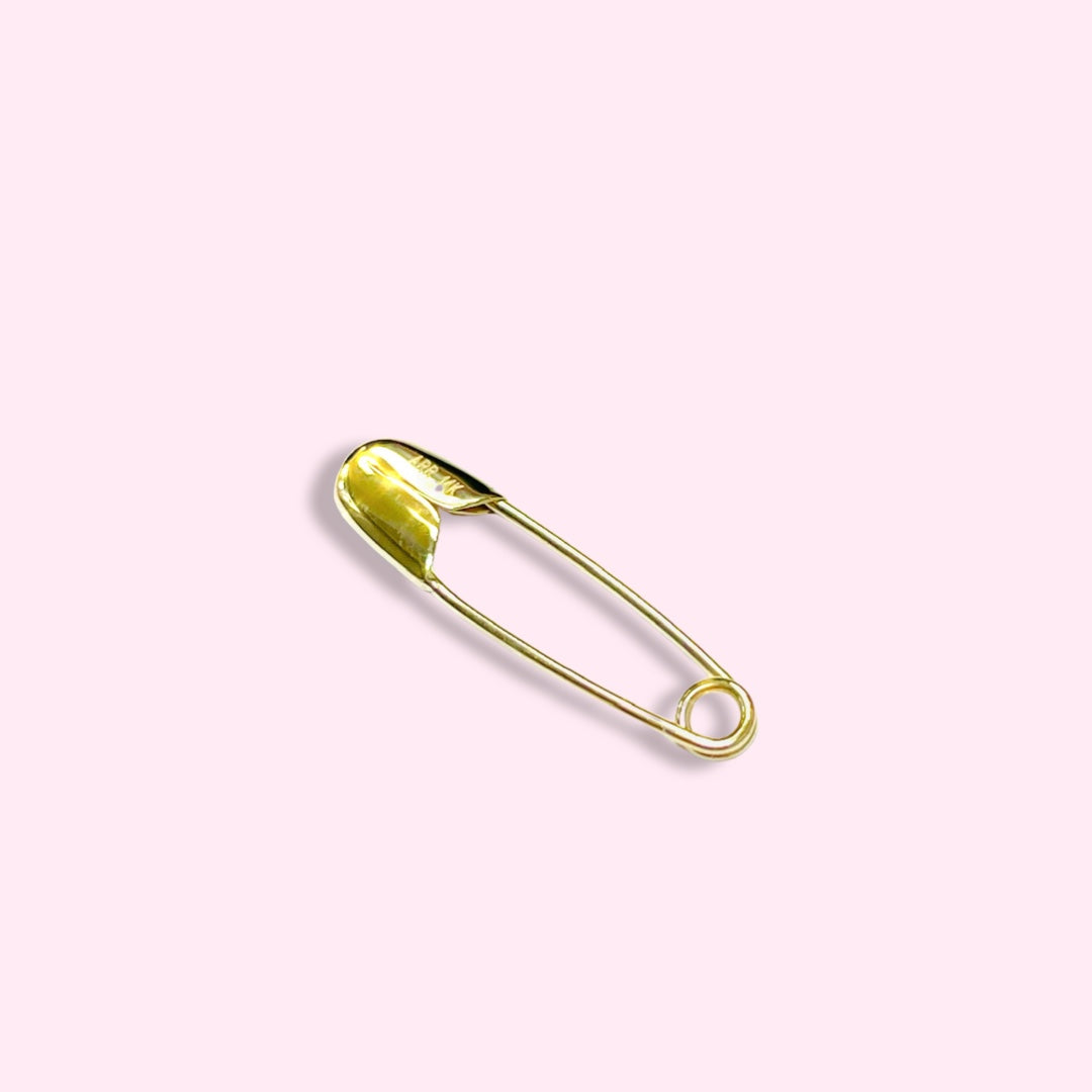 14K Yellow Gold .85” 23mm Safety Pin