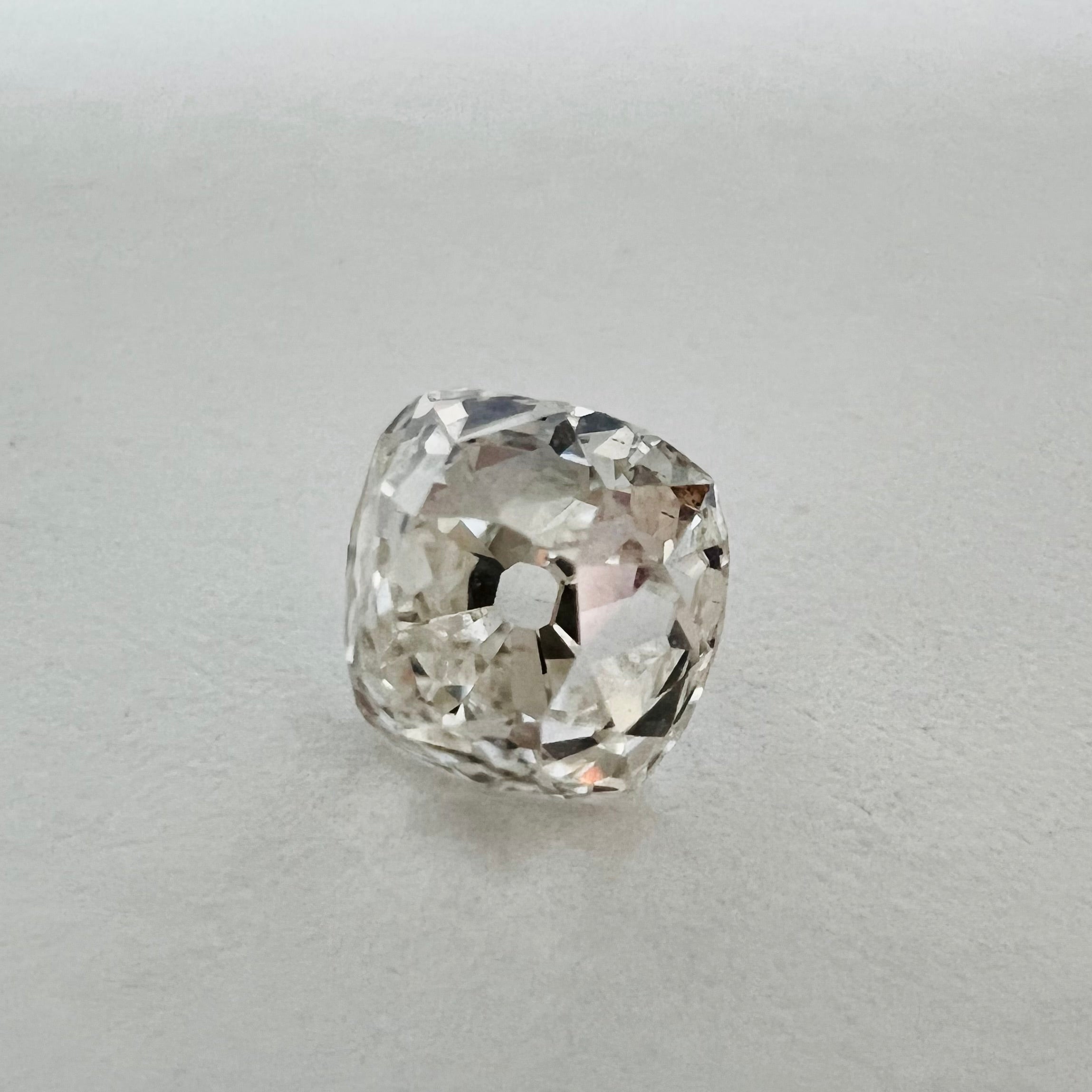 1.08CT Old Mine Brilliant Cut Diamond I SI2 5.60x5.56x4.60mm Natural Earth mined